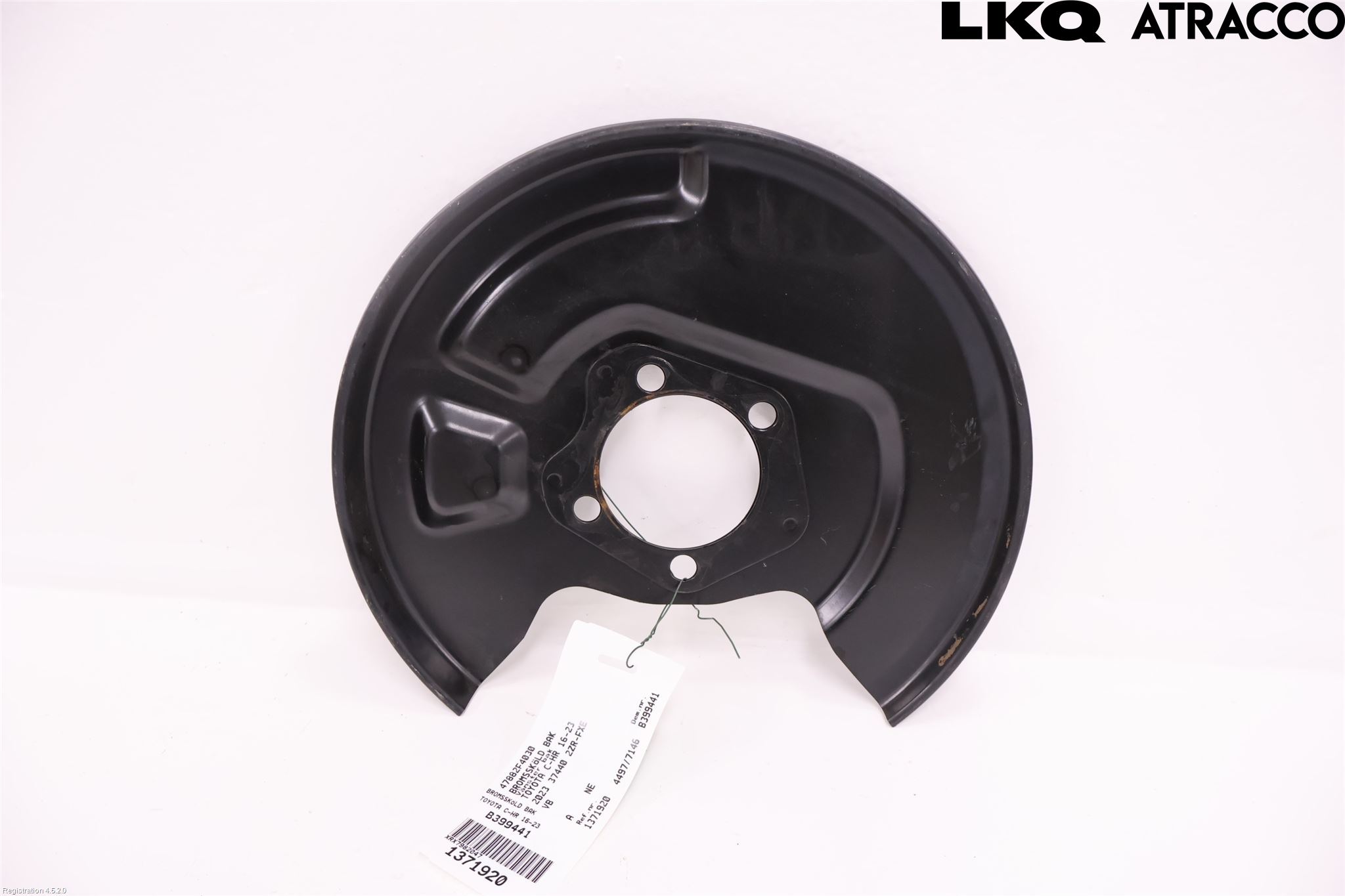 Toyota C-HR 16-23 Bremseskjold Bak