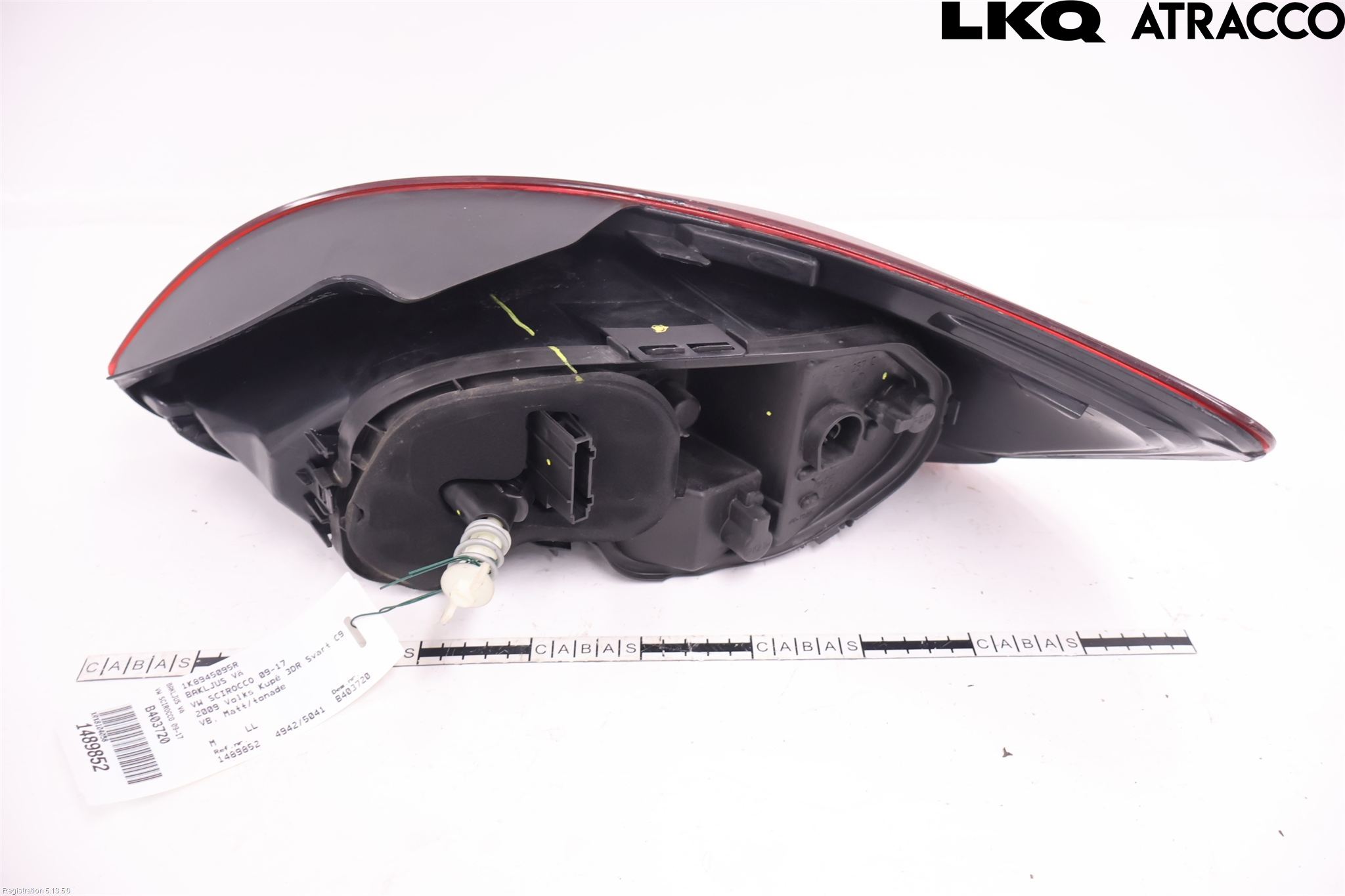 Volkswagen VW SCIROCCO 09-17 Baklykt Venstre