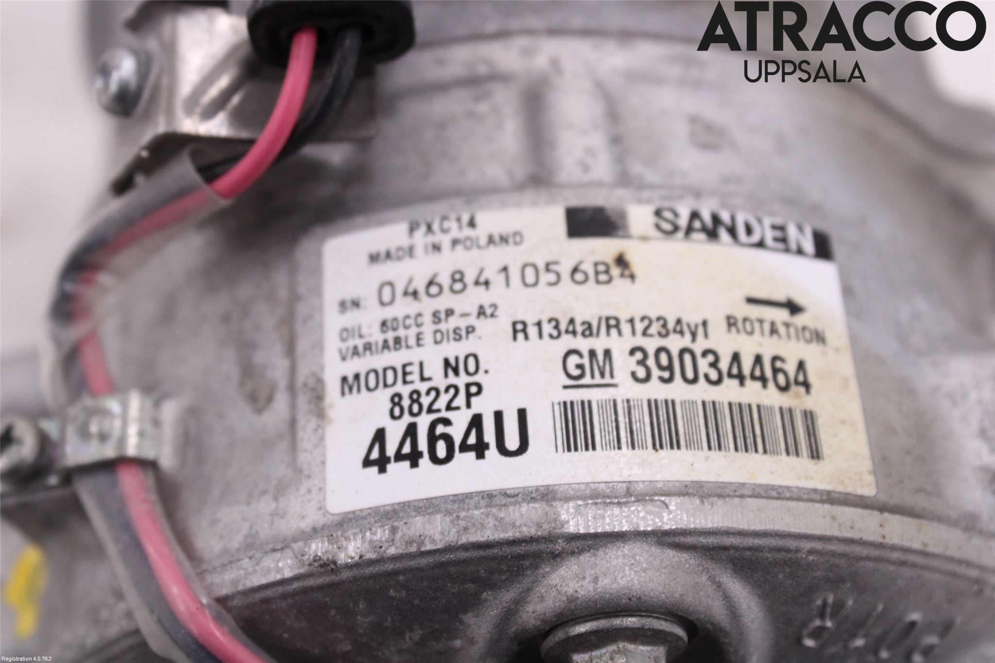 Opel ASTRA K 16-22 Varme Ac Kompressor