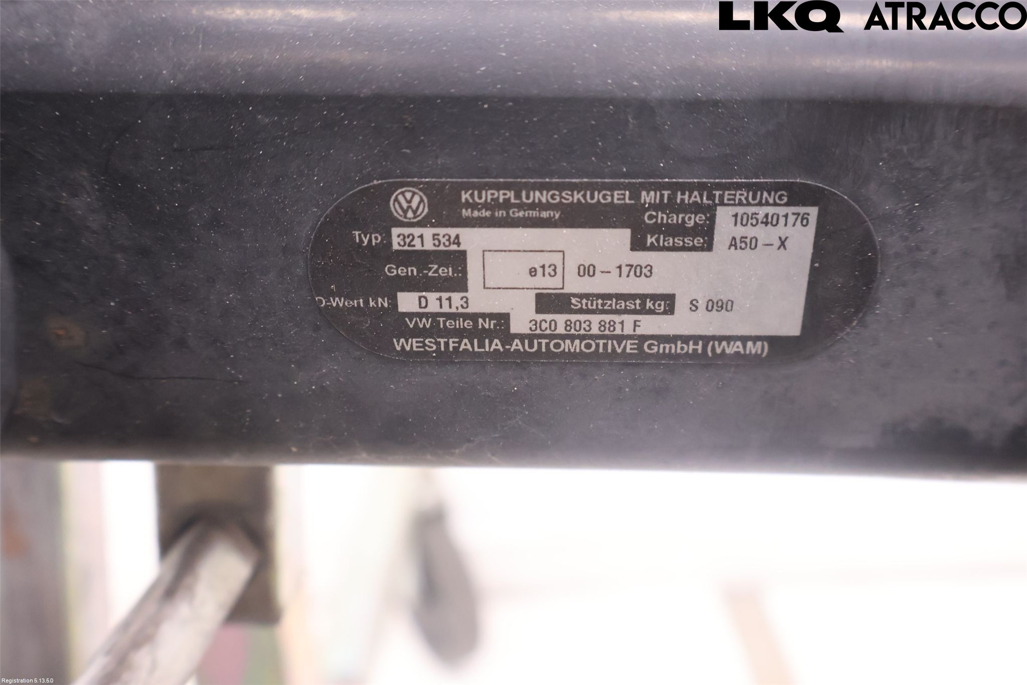 Volkswagen VW PASSAT 05-11 Tilhengerfeste