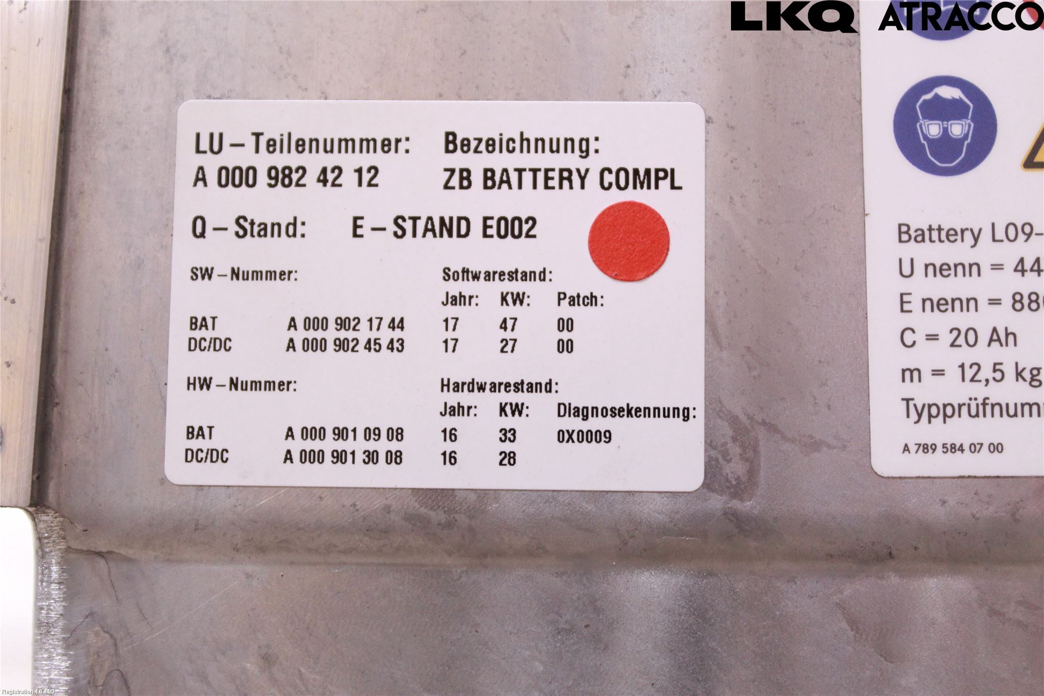 Mercedes-Benz MB C-KLASS (W205) 14-21 Hybrid Batteri