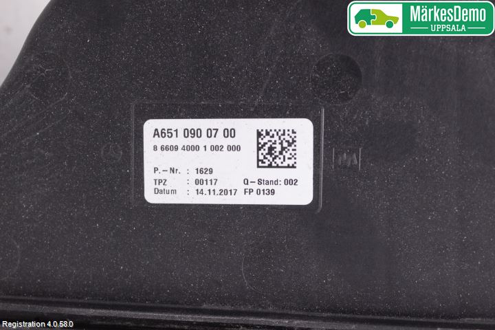 Mercedes-Benz MB GLC-KLASS (X253/C253) 15-22 Luftfilter Boks