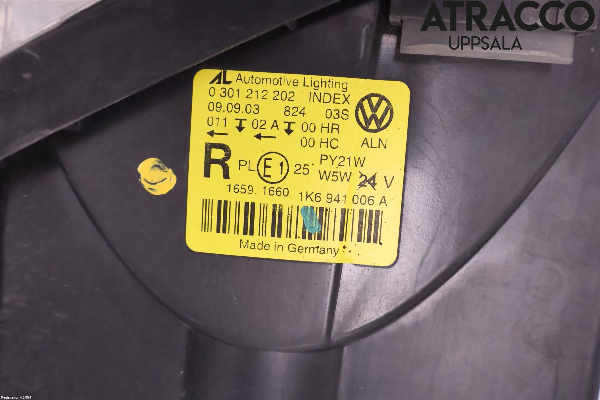 Volkswagen VW GOLF V 04-09 Frontlykt Høyre