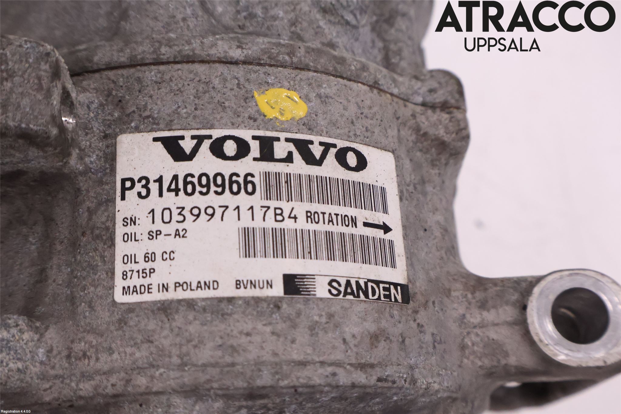 Volvo V90 17->> Varme Ac Kompressor