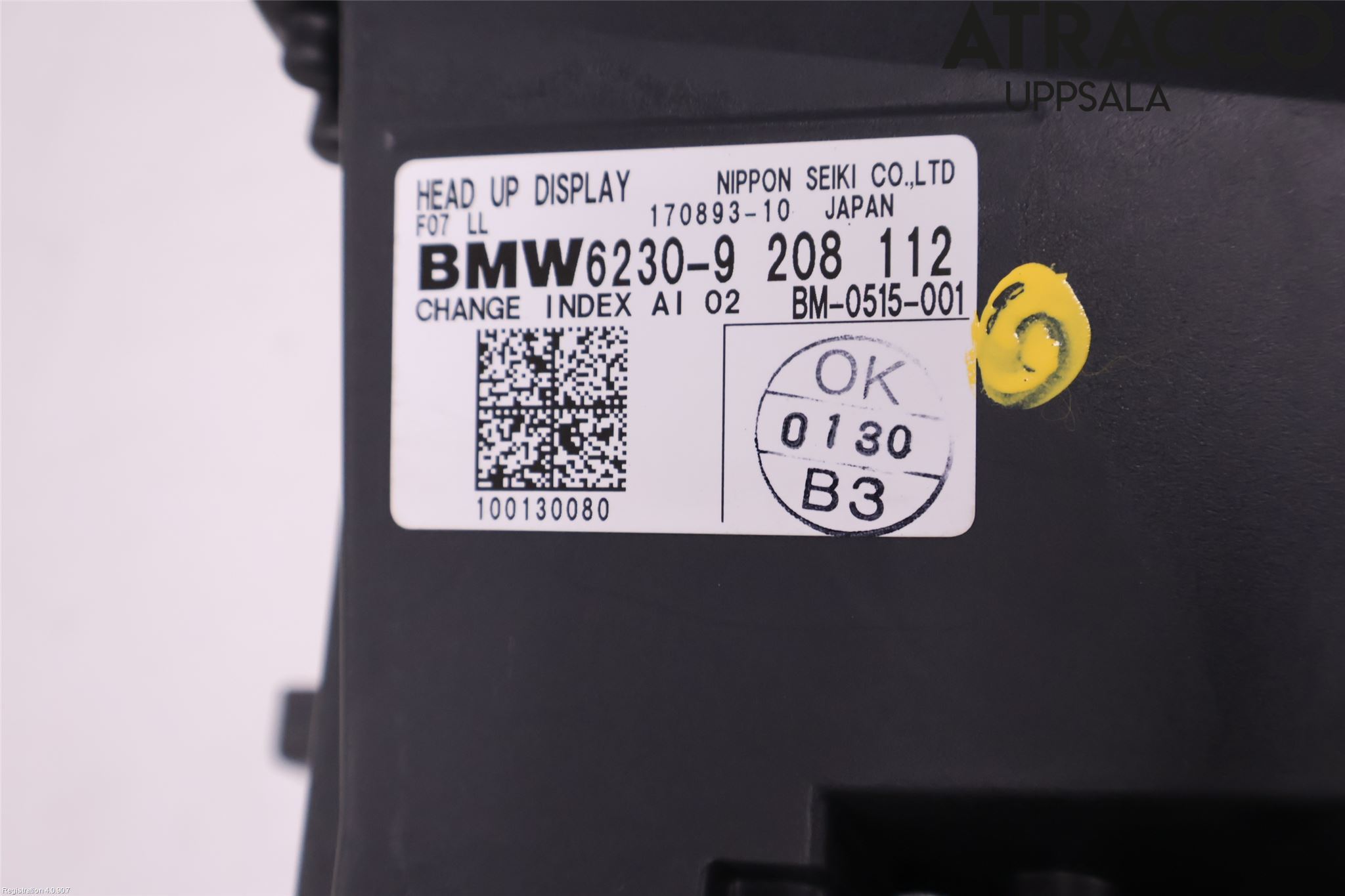 BMW 5 GT F07 09-17 Instr Speedometer