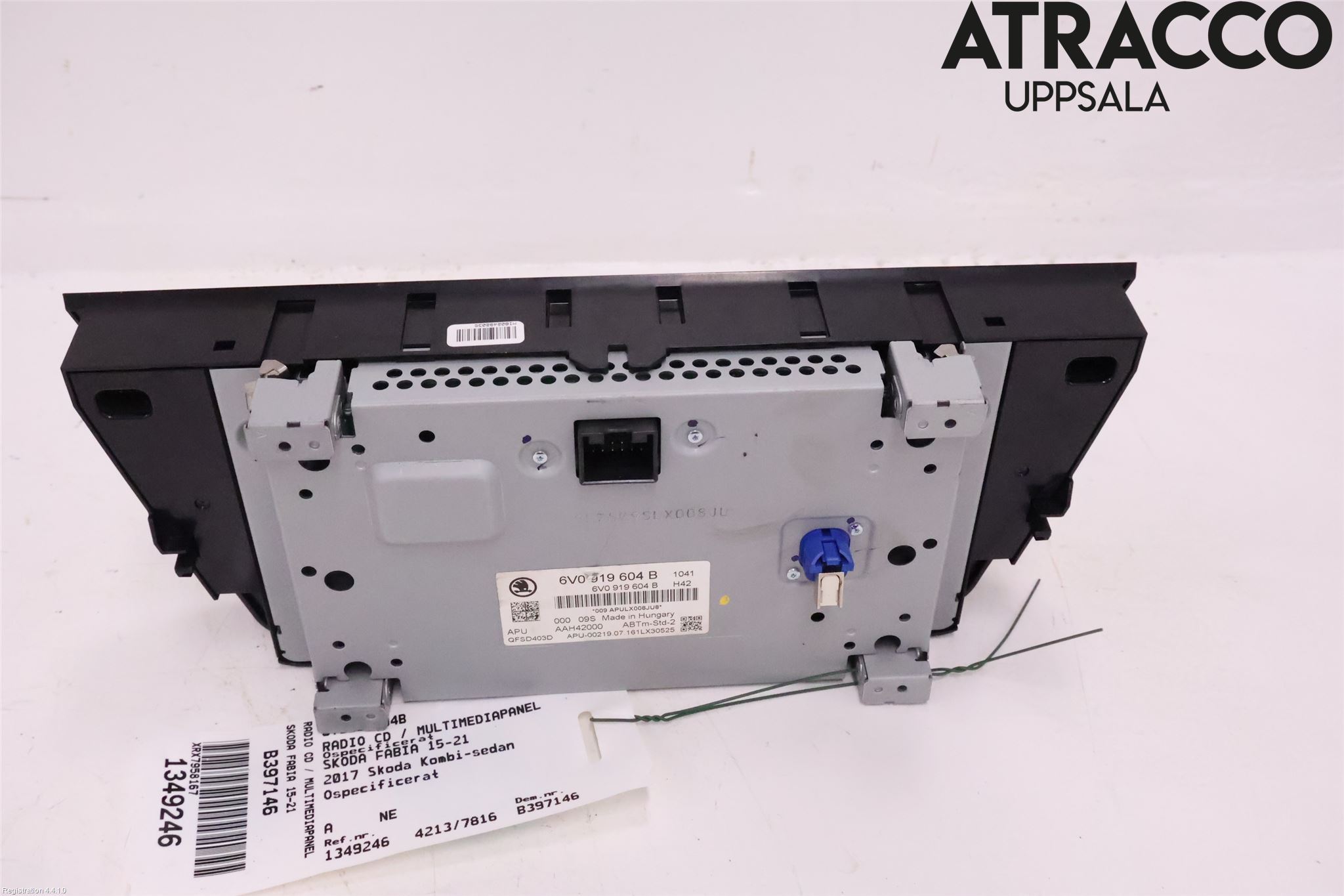 Skoda FABIA 15-21 Stereo Radio Med Cd