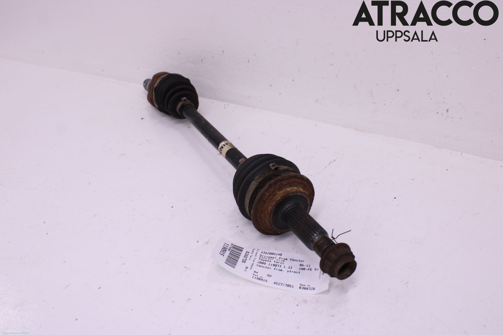 Toyota YARIS XP90 06-11 Drivaksel Foran Kompl Venstre