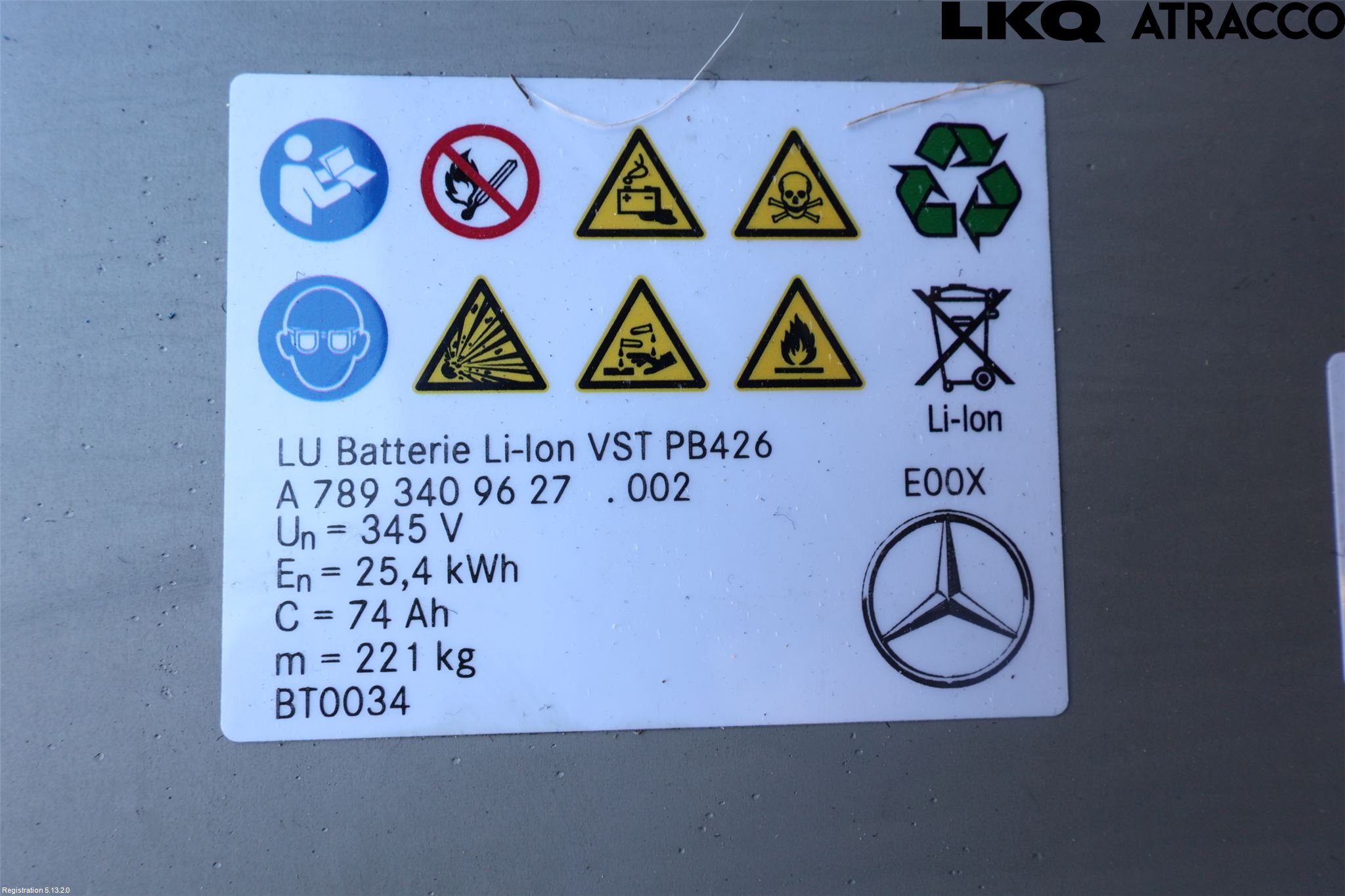 Mercedes-Benz MB E-KLASS (W214) 24- Hybrid Batteri