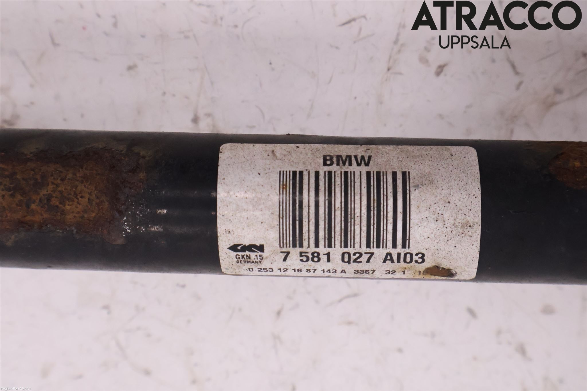 BMW 5 F10/F11/F18 09-17 Drivaksel Bak Kompl Venstre