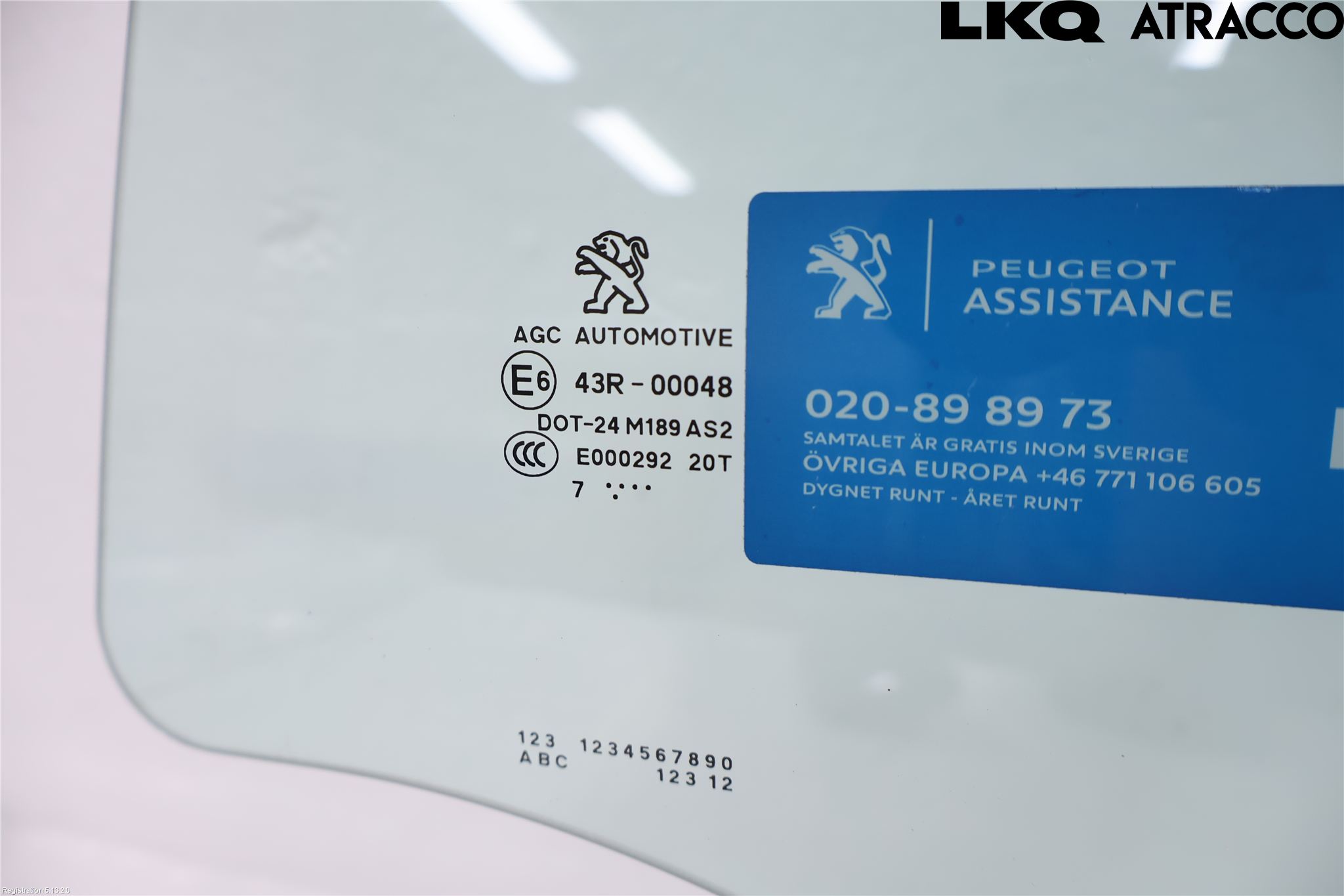 Peugeot 2008 13-20 Dørrute Bak Venstre 4Dørs