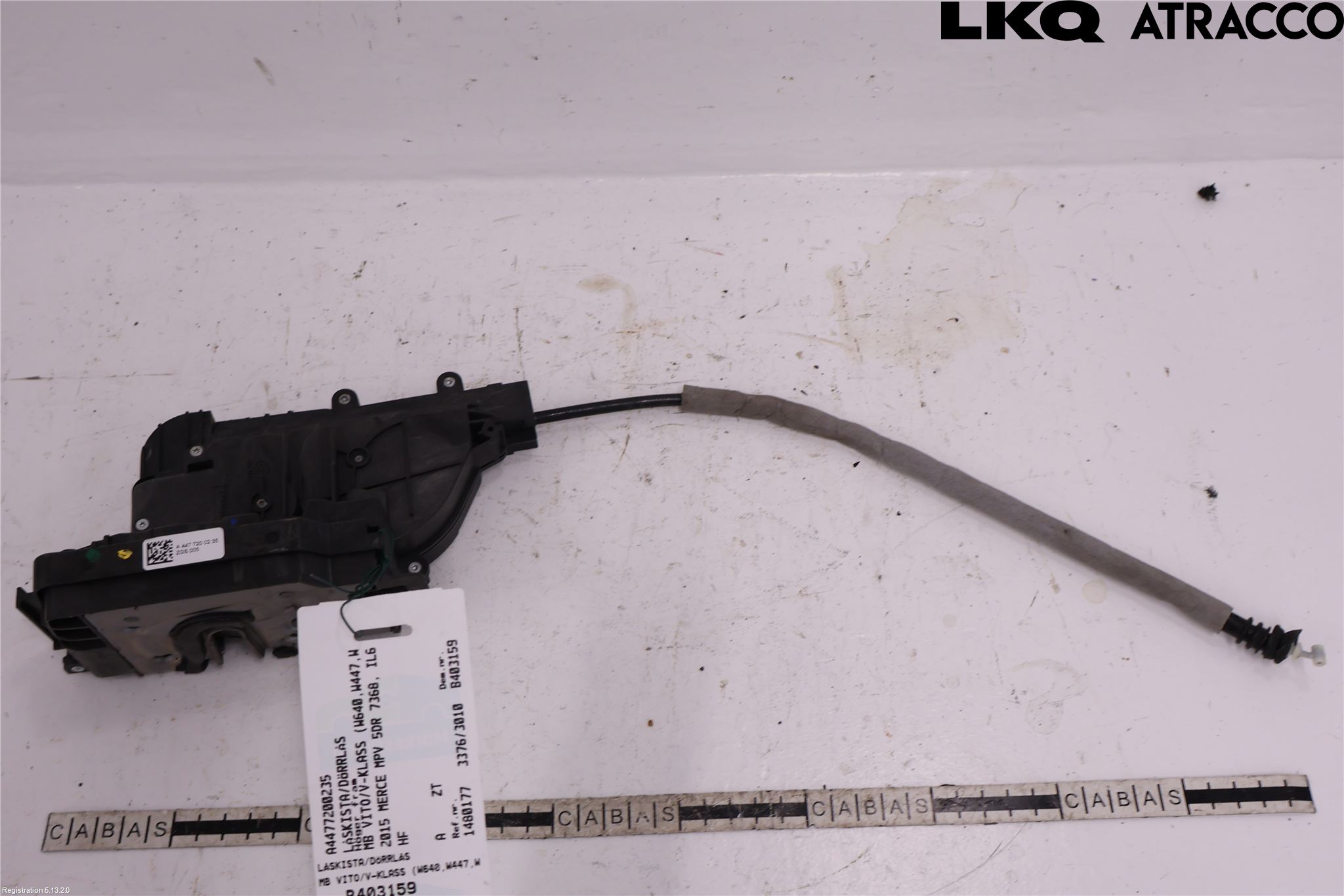 Mercedes-Benz MB VITO/V-KLASS (W640,W447,W448) 14- Dørlås - Låsekasse