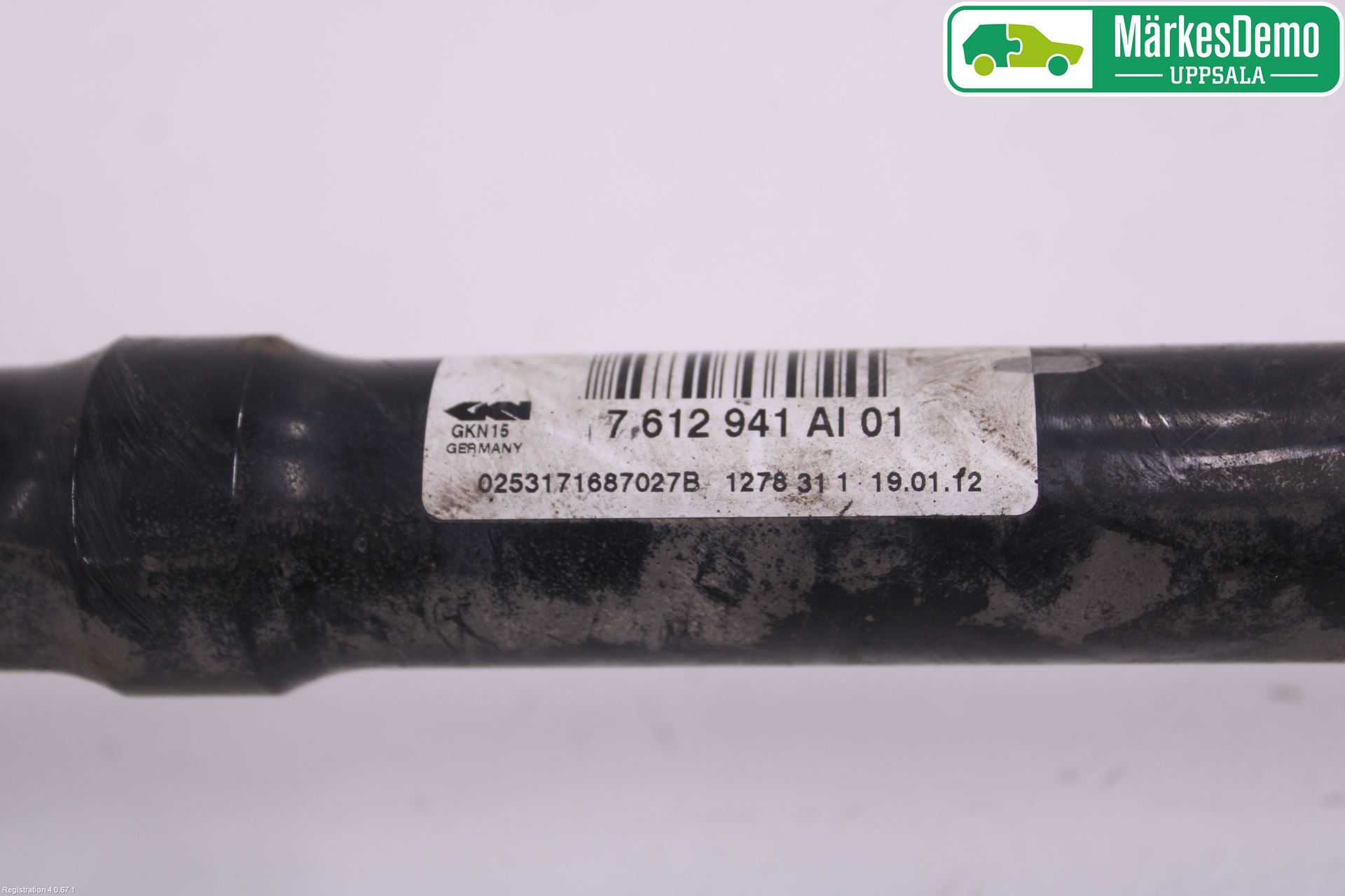 BMW 5 F10/F11/F18 09-17 Drivaksel Bak Kompl Venstre
