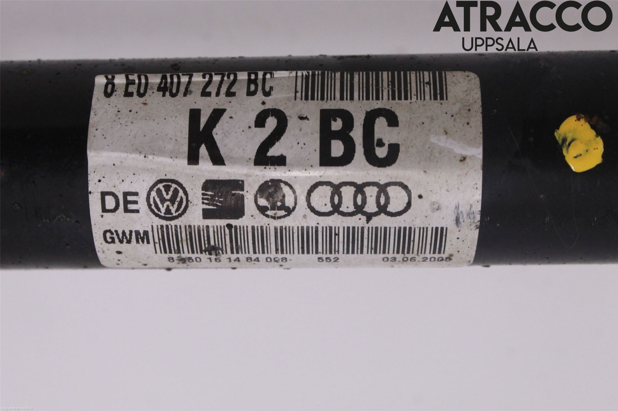 Audi A4/S4 05-07 Drivaksel Foran Kompl Høyre