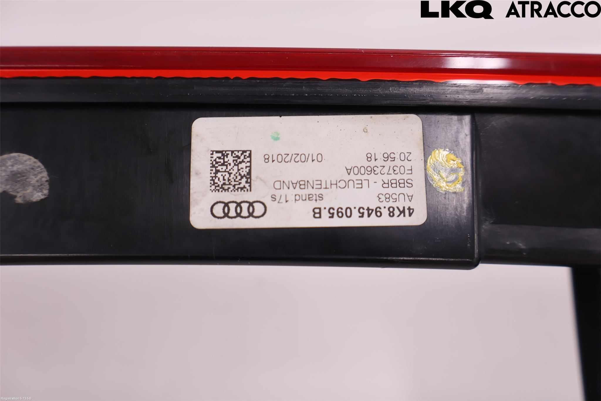 Audi A7 Sportback 4K 18- Refleksplate - Skiltplate