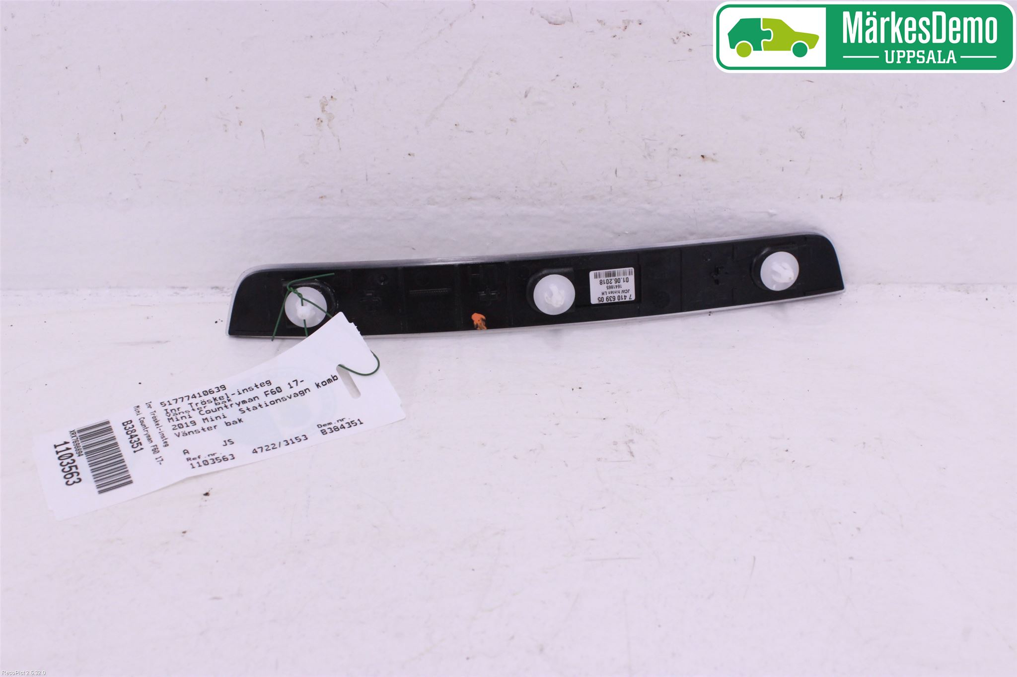 Mini COUNTRYMAN F60 17-23 Innr Terskel Innstigning