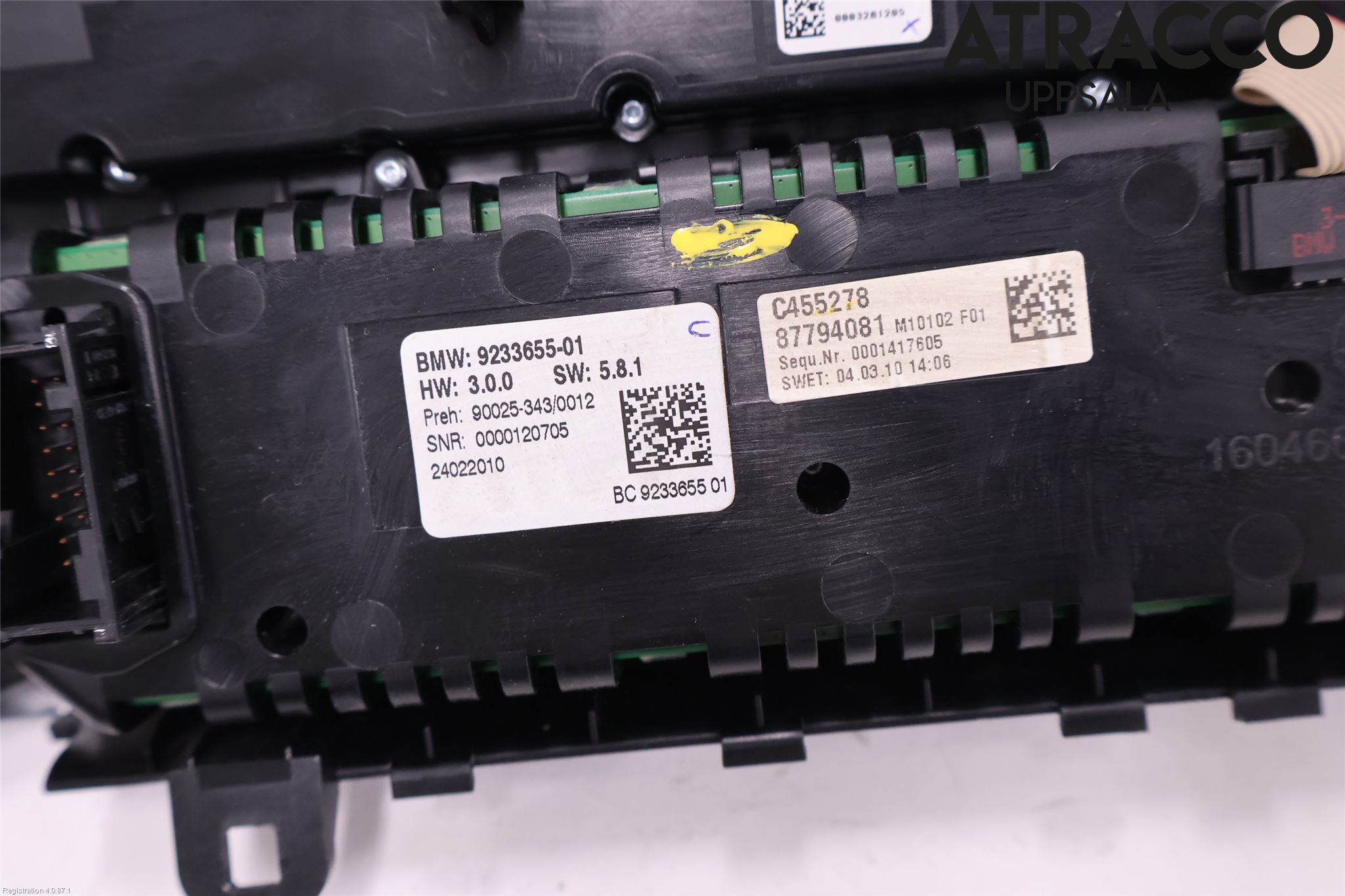 BMW 5 GT F07 09-17 Varme Ac Betjening-Display