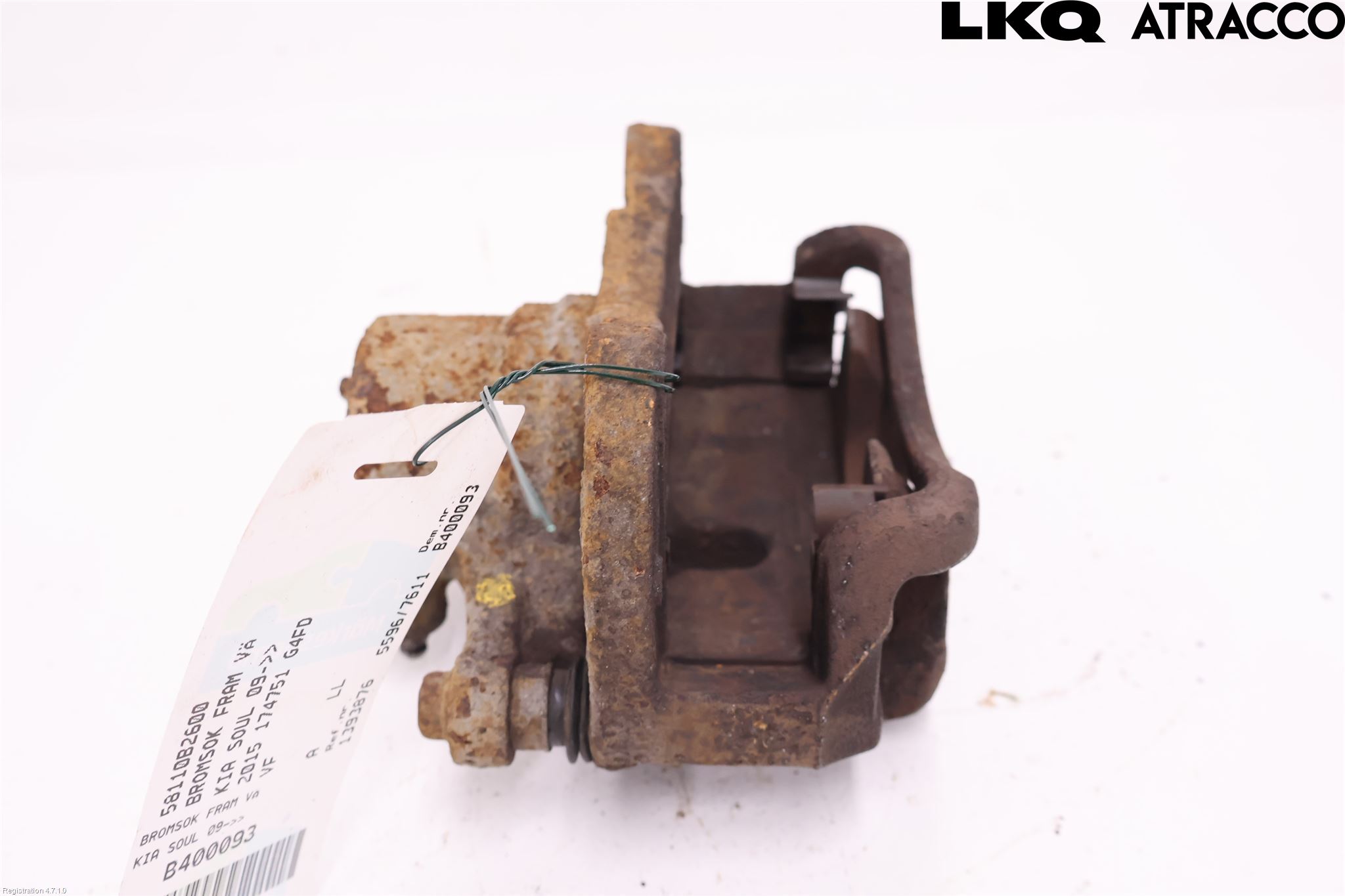 Kia SOUL 09- Bremsecaliper Foran Venstre
