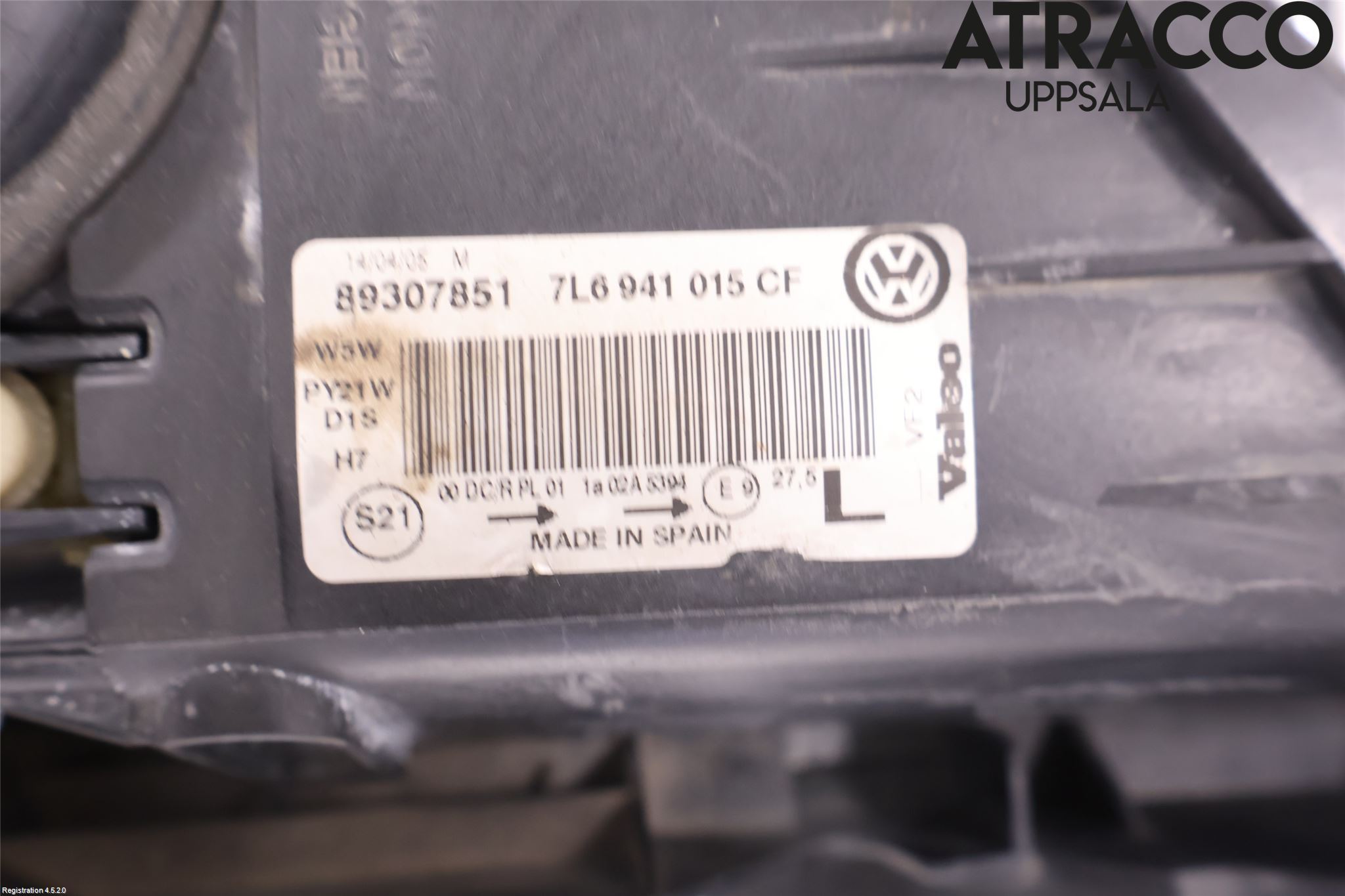 Volkswagen VW TOUAREG 7L 03-10 Frontlykt Venstre