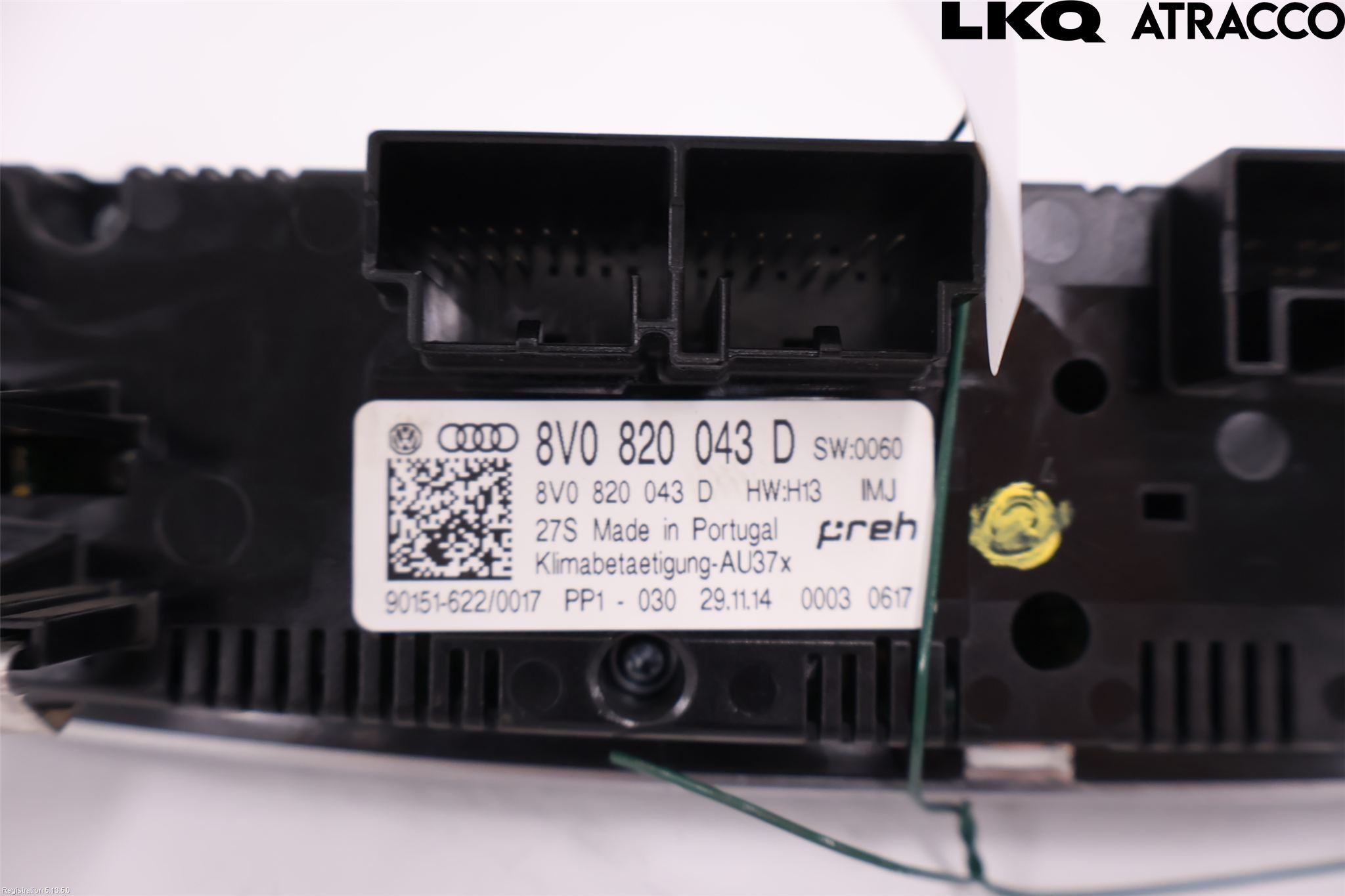 Audi A3/S3 8V 13-20 Varme Ac Betjening-Display