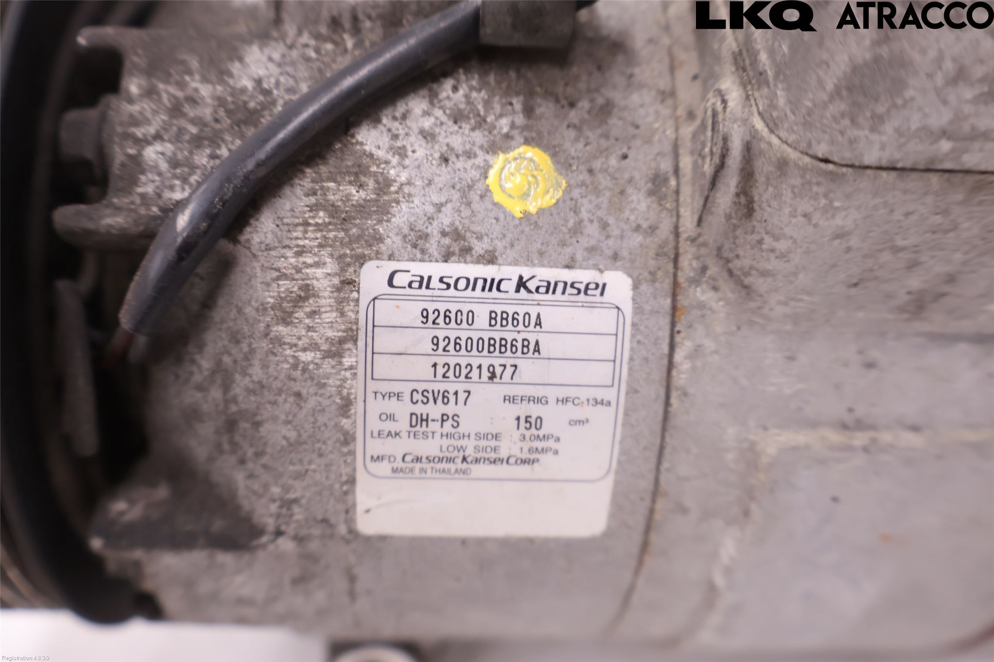 Nissan QASHQAI 10-14 Varme Ac Kompressor