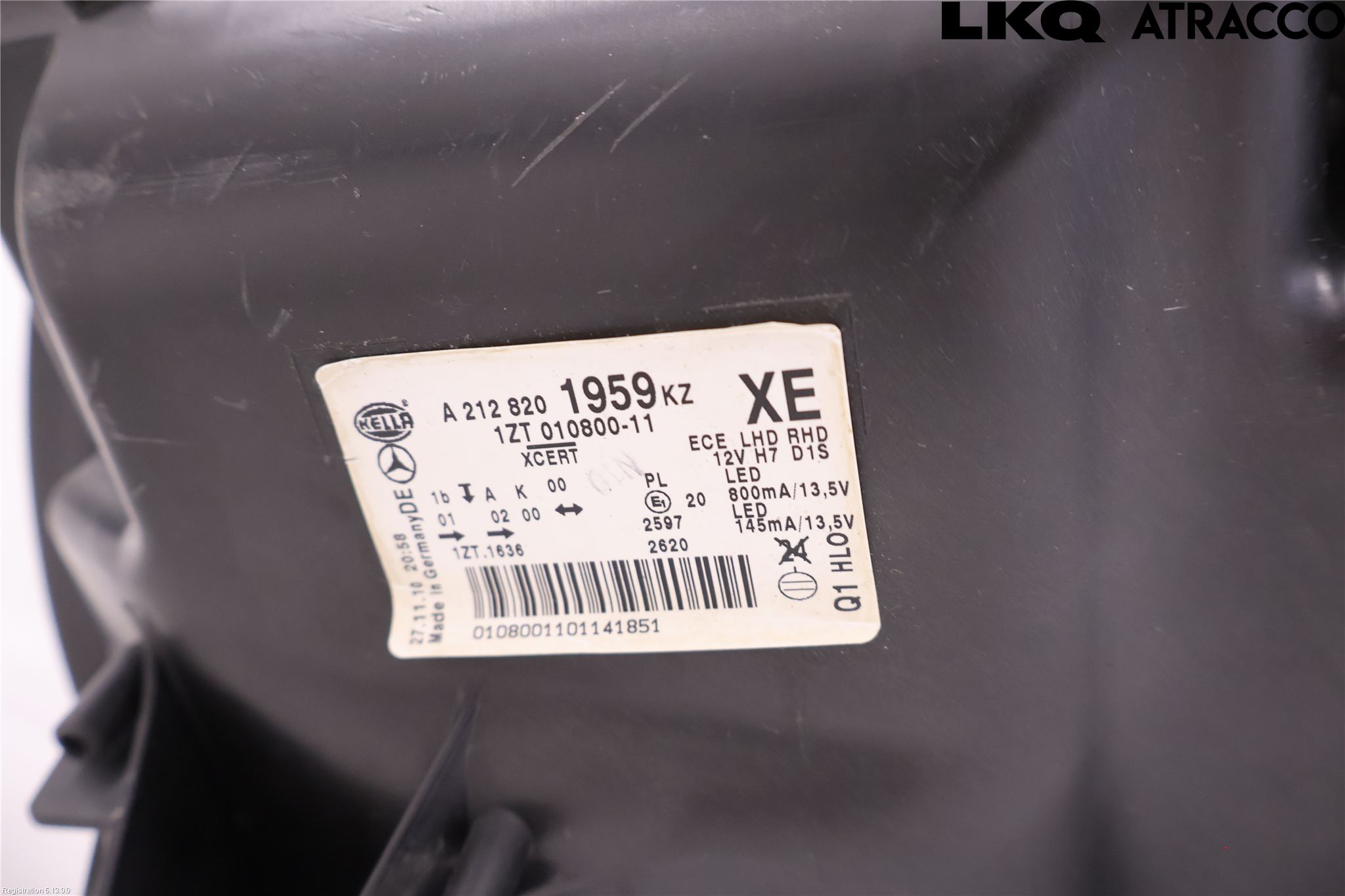 Mercedes-Benz MB E-KLASS (W212) 09-16 Frontlykt Venstre