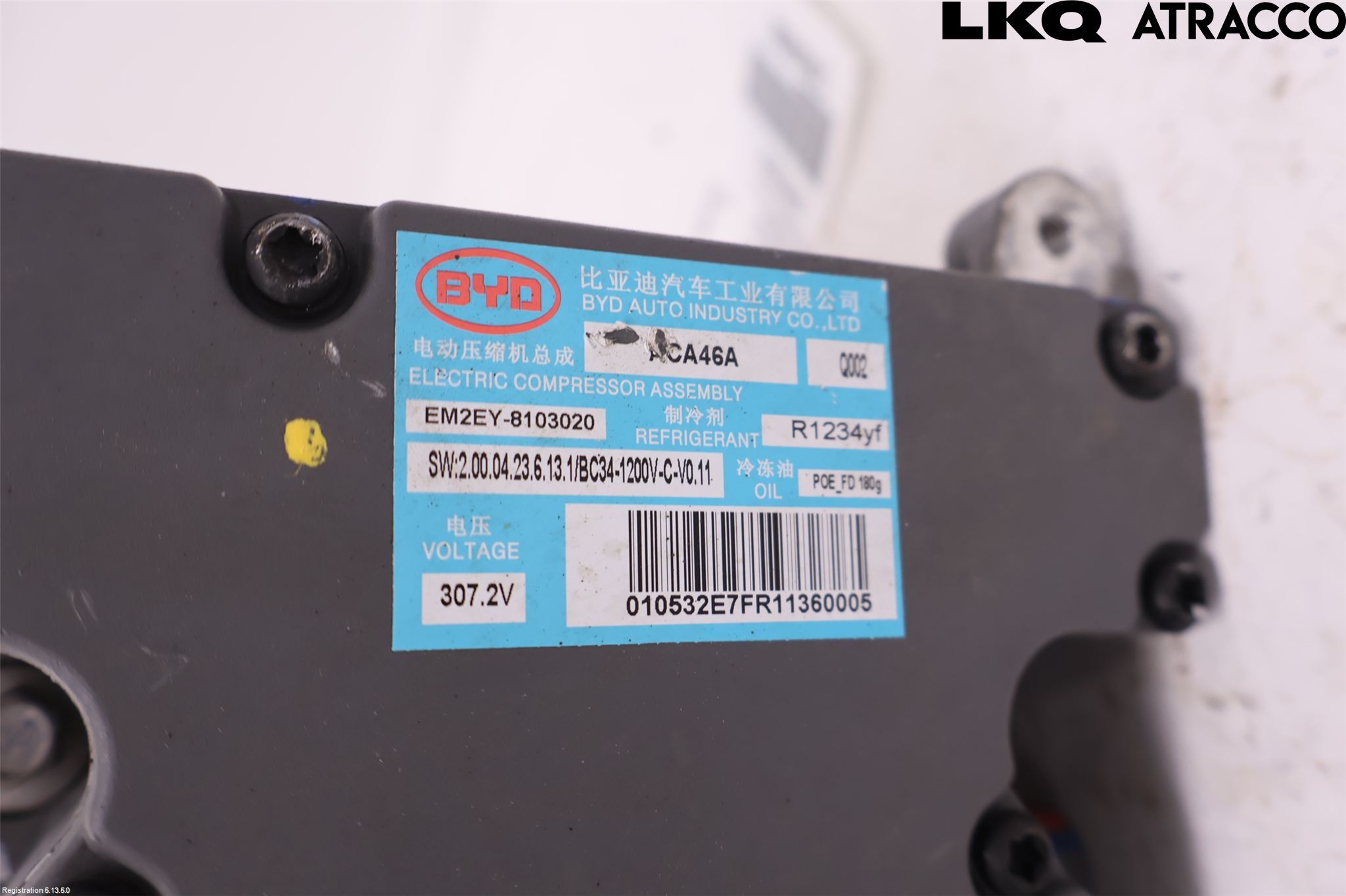 BYD DOLPHIN 21- Varme Ac Kompressor