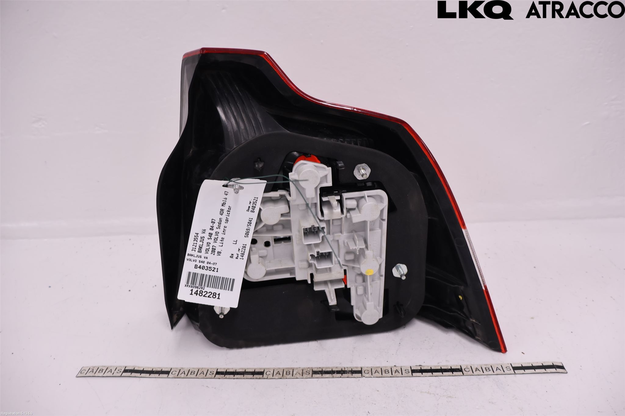 Volvo S40 04-07 Baklykt Venstre