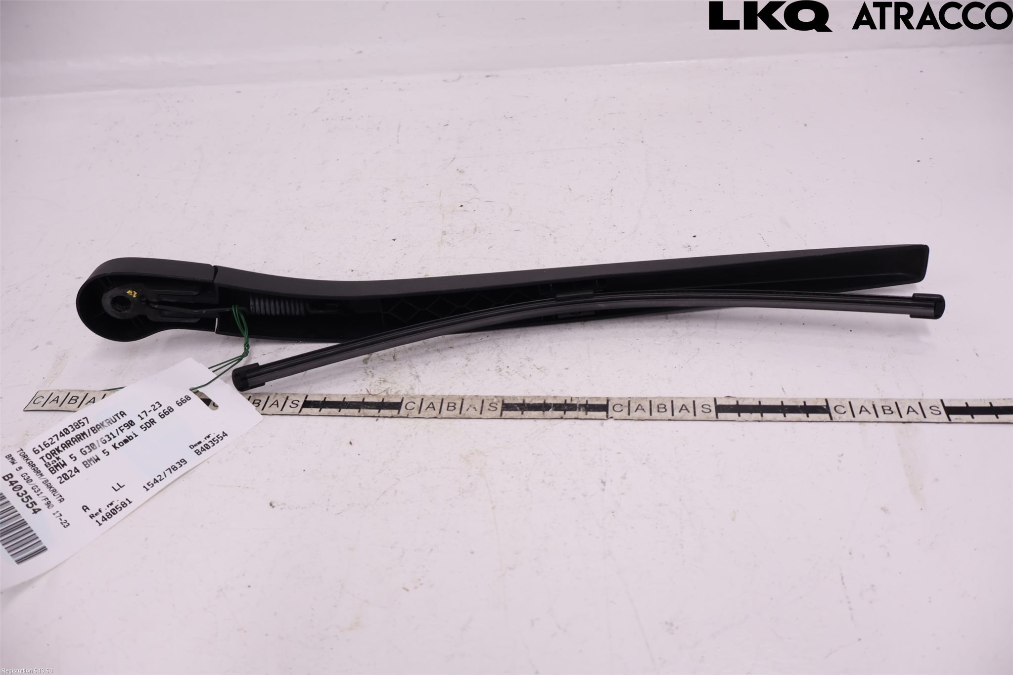 BMW 5 G30/G31/F90 17-23 Viskerarm Bakrute