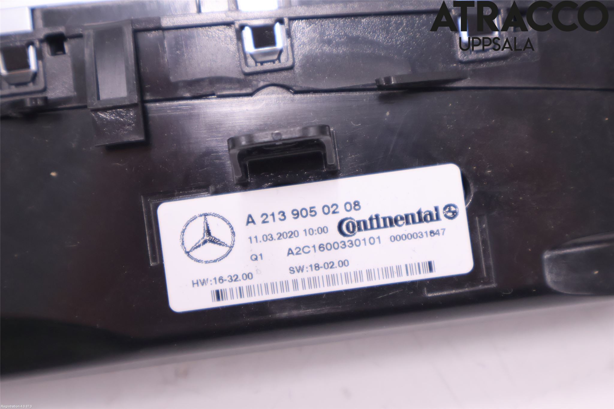 Mercedes-Benz MB E-KLASS (W213) 16-23 Varme Ac Betjening-Display