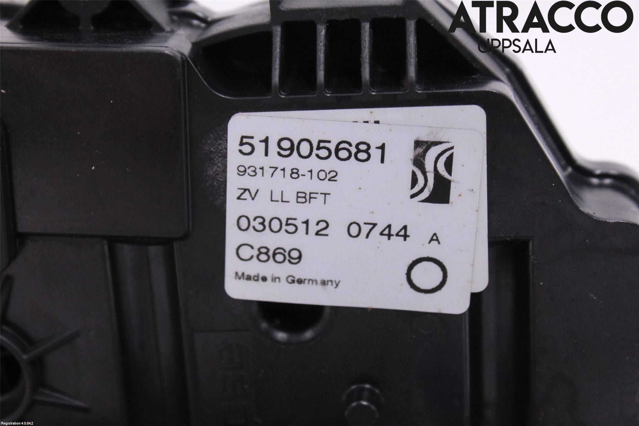 Fiat PUNTO EVO 10-12 Dørlås - Låsekasse