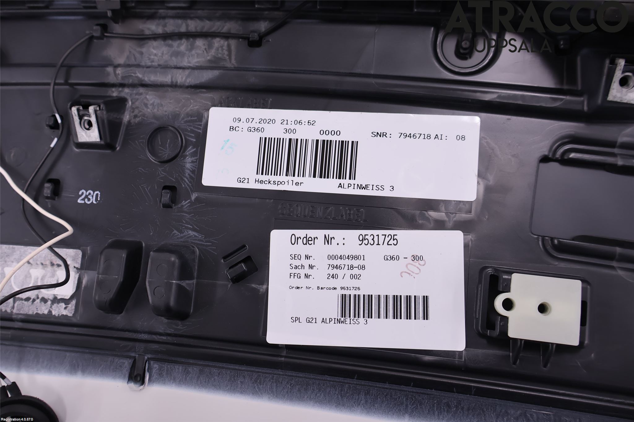 BMW 3 G20/G21/G80/G81 19- Spoiler Bakluke
