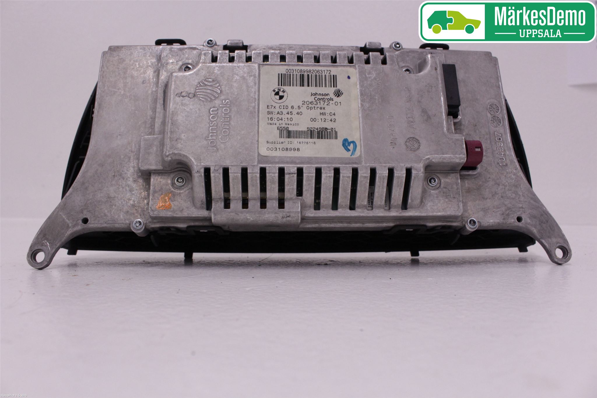 BMW X6 E71/E72   08-14 Instr Skjerm Dvd-Gps-Ac-Tlf