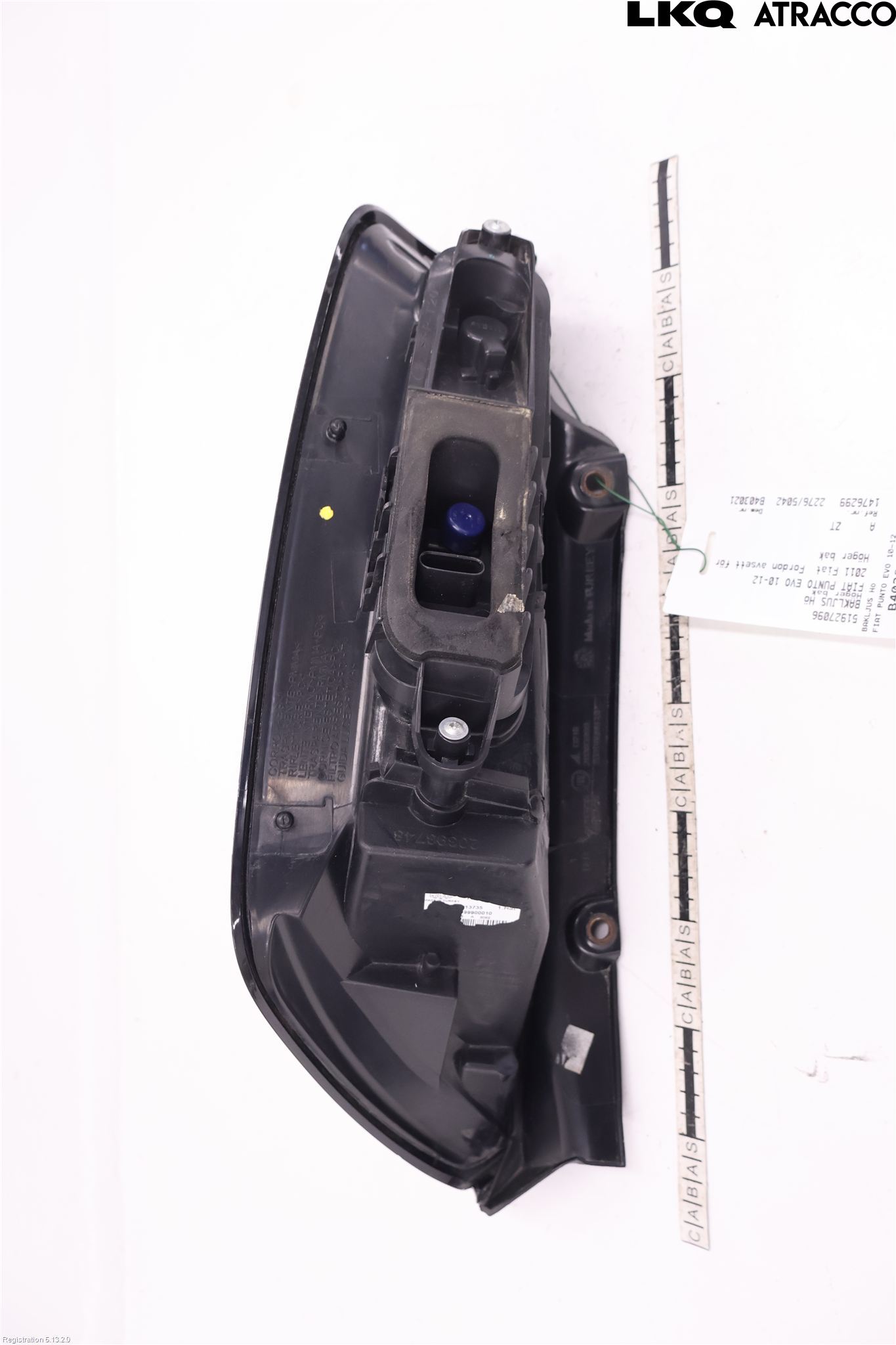 Fiat PUNTO EVO 10-12 Baklykt Høyre