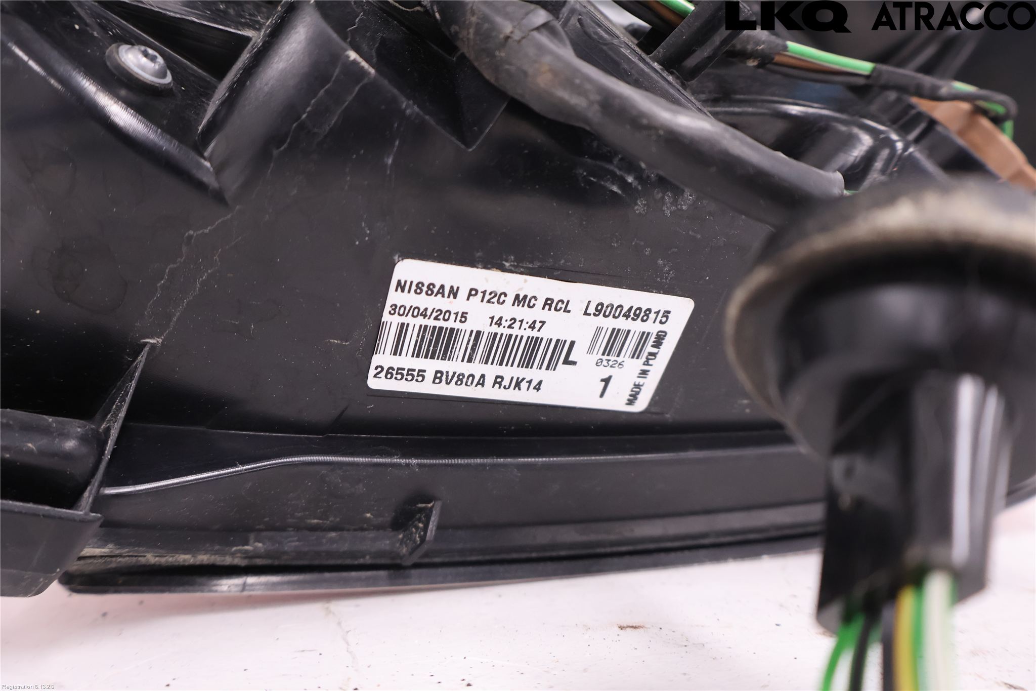 Nissan JUKE 14-19 Baklykt Venstre