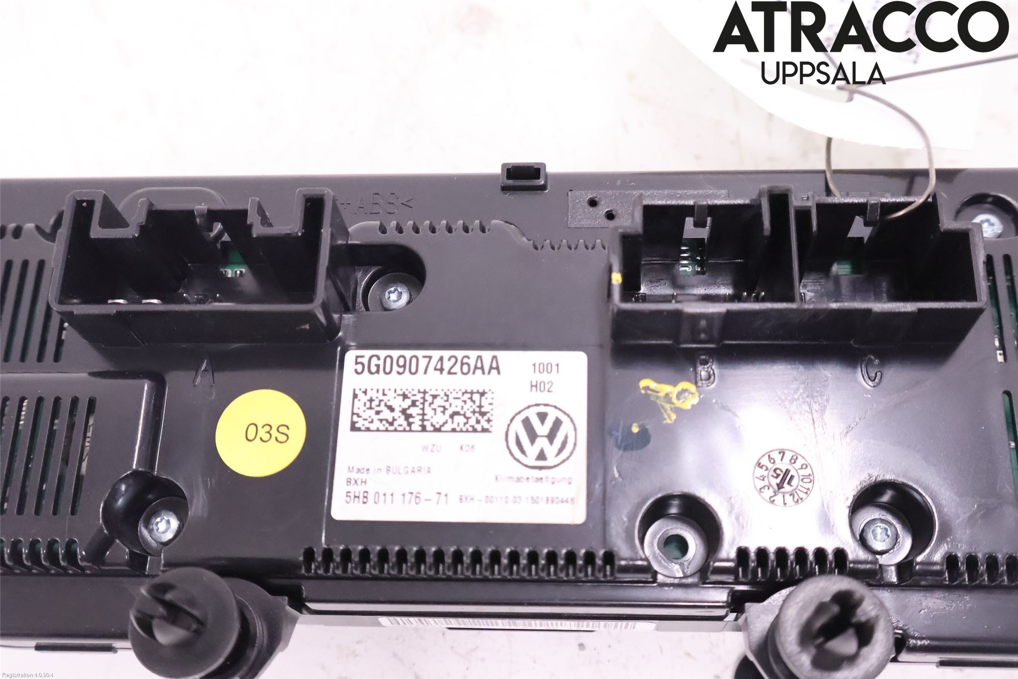 Volkswagen VW GOLF / E-GOLF VII 13-20 Varme Ac Betjening-Display