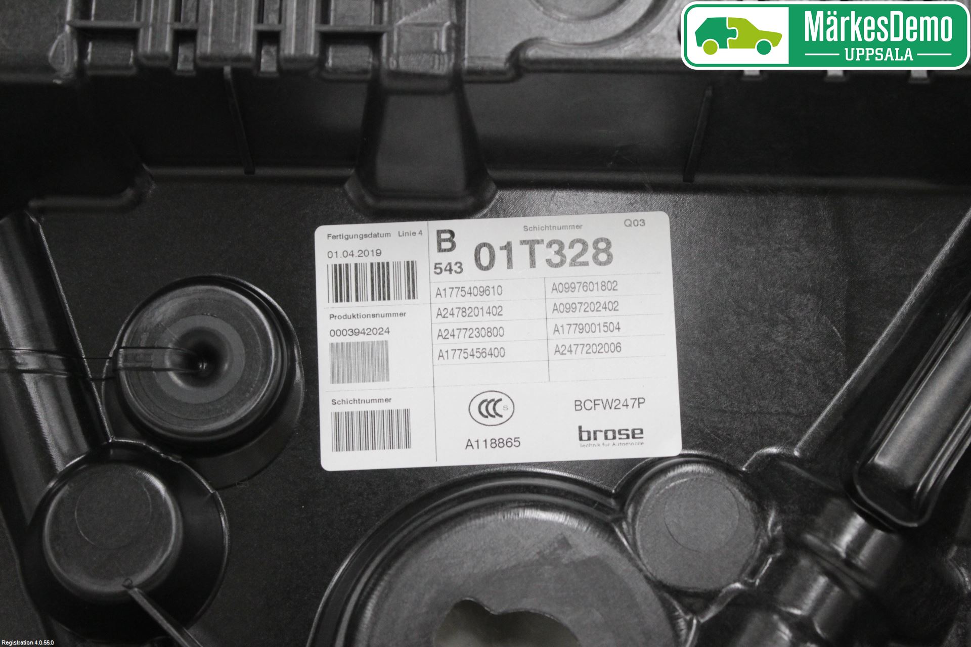 Mercedes-Benz MB B-KLASS (W246/W242) 12-19 Vindusheis El Komp