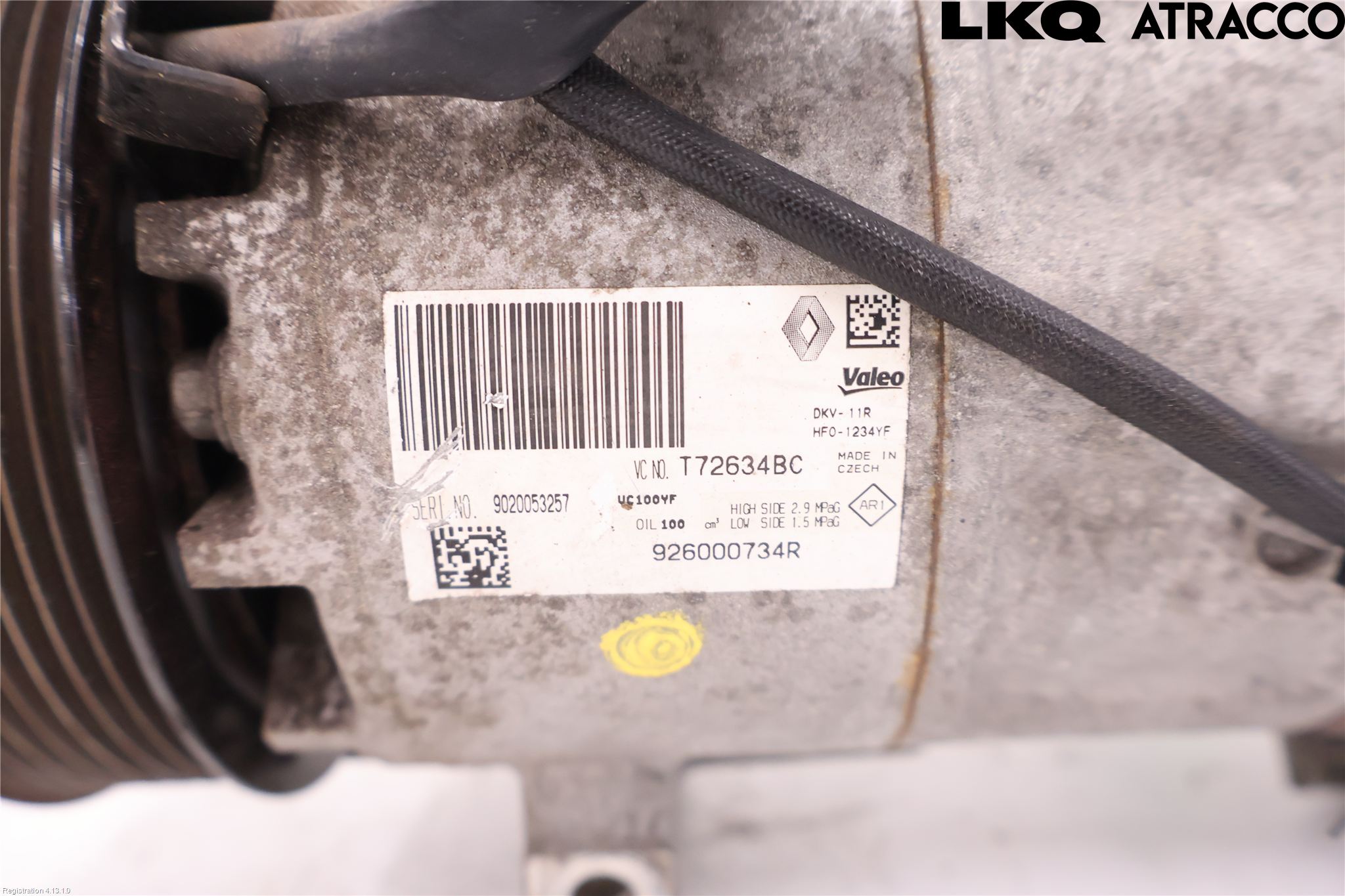 Renault CLIO IV 16-19 Varme Ac Kompressor