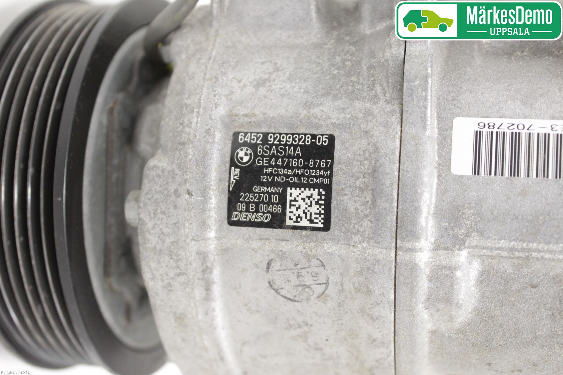 BMW 1 F20/F21 11-19 Varme Ac Kompressor