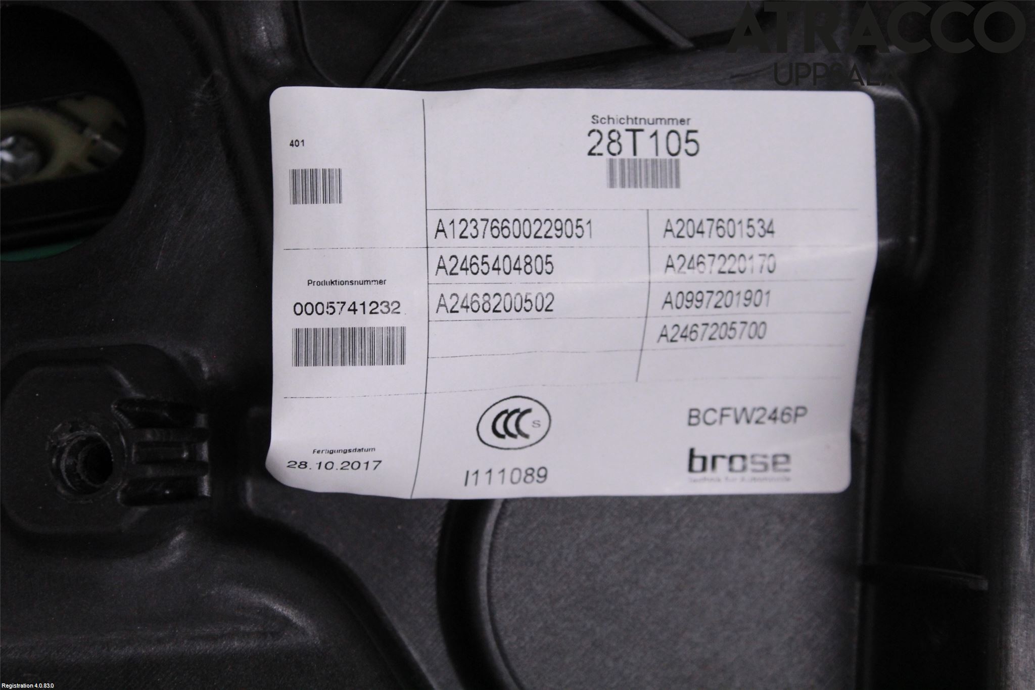 Mercedes-Benz MB B-KLASS (W246/W242) 12-19 Vindusheis El Komp