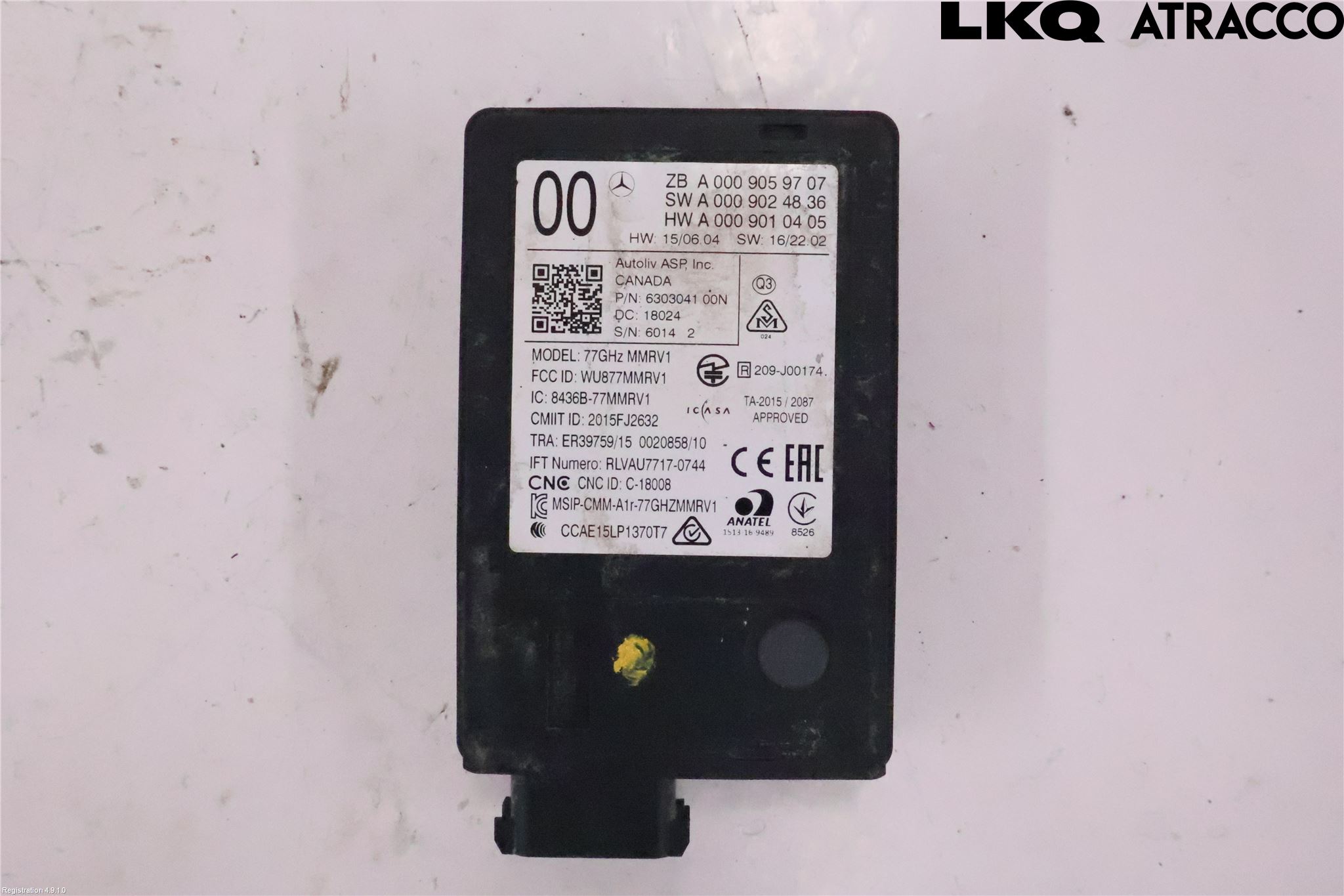 Mercedes-Benz MB S-KLASS (W222) 13-20 Sensor Kollisjonsbeskyttelse