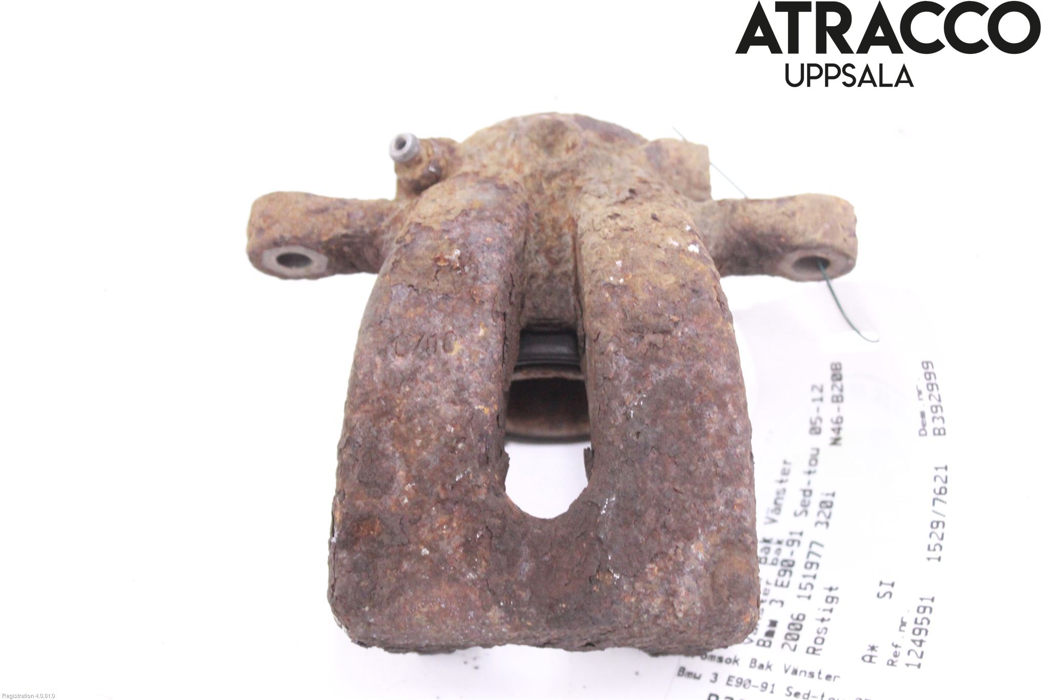 BMW 3 E90/91 SED/TOU 05-12 Bremsecaliper Bak Venstre