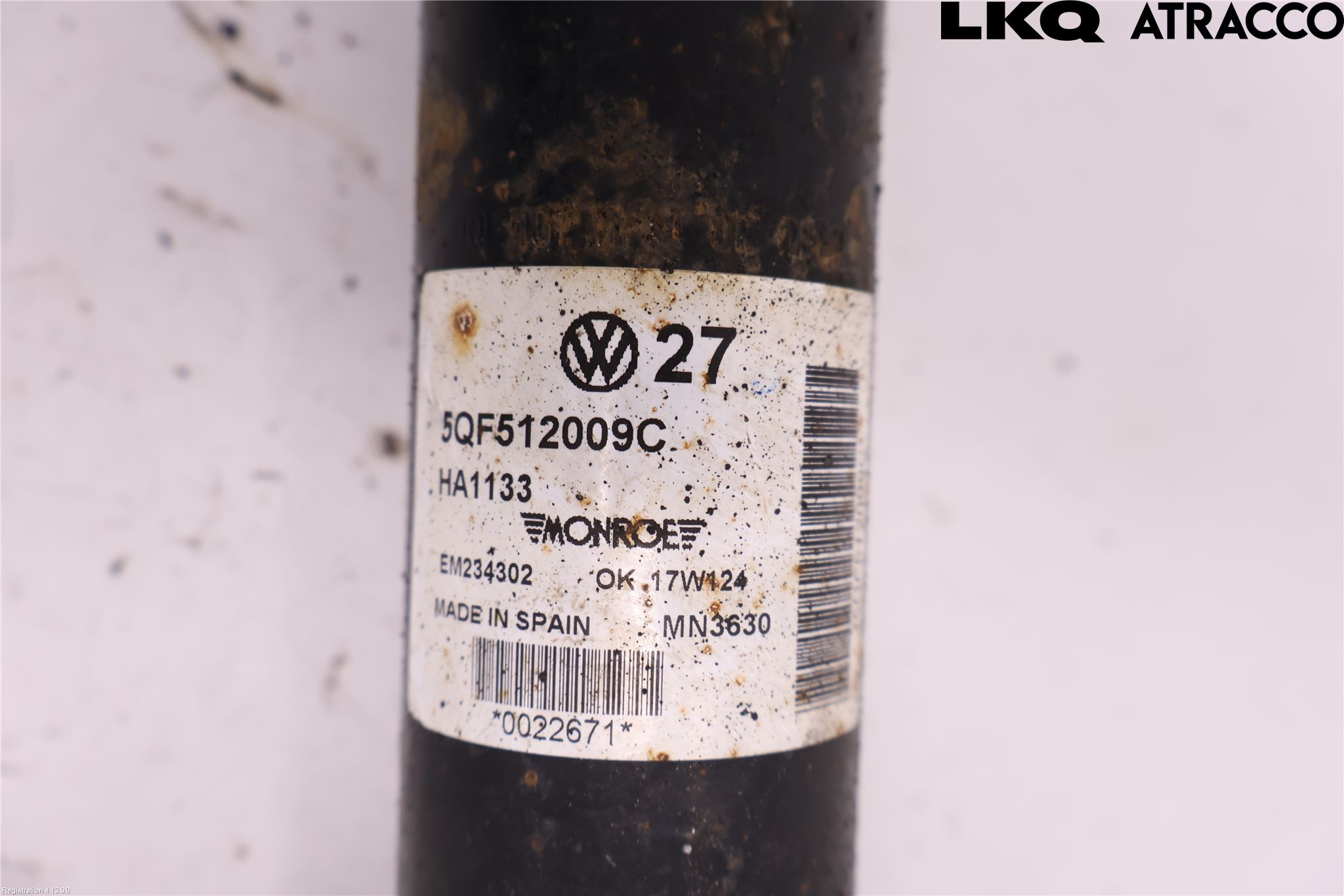 Volkswagen VW TIGUAN 16-24 Støtdemper Bak
