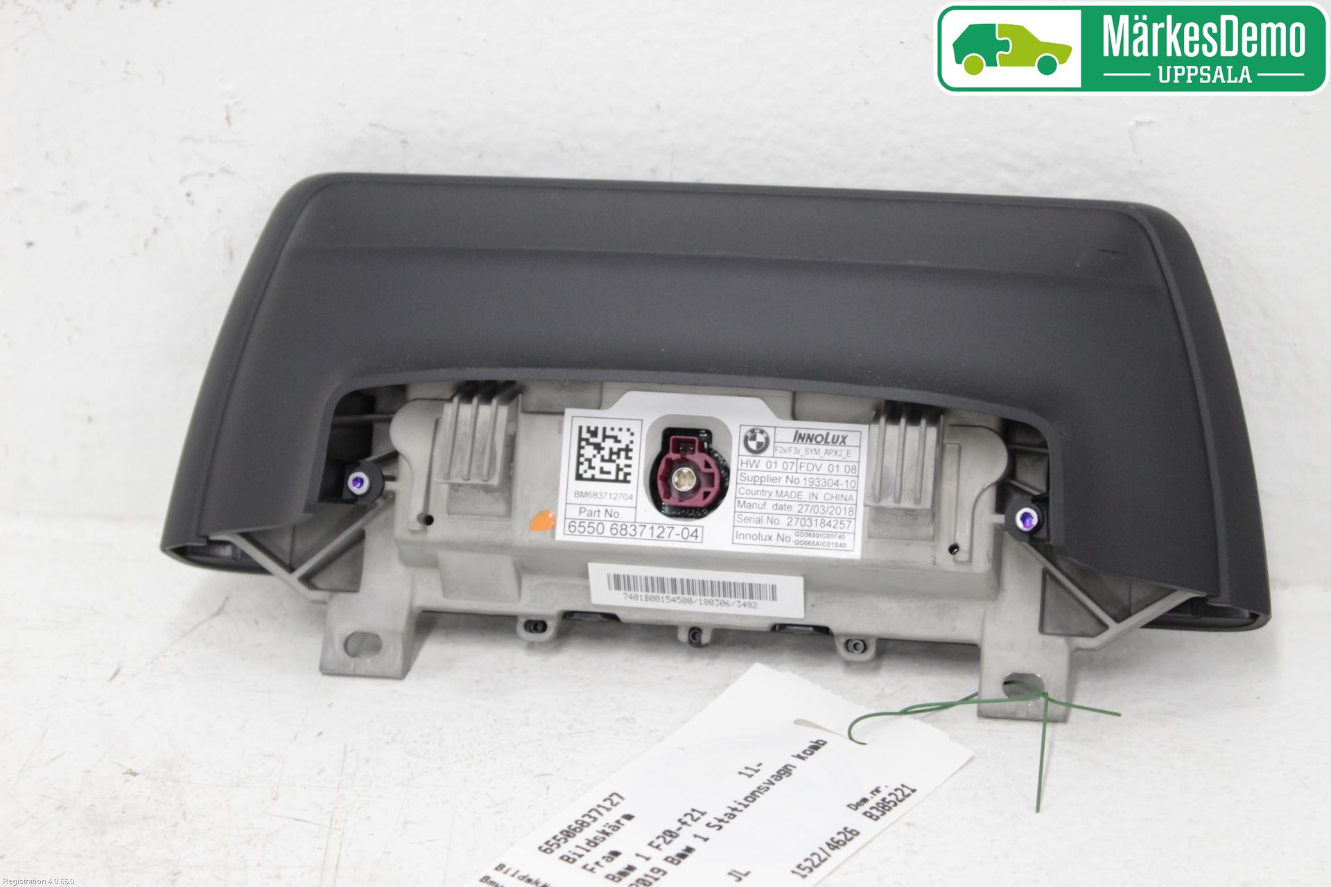 BMW 1 F20/F21 11-19 Instr Skjerm Dvd-Gps-Ac-Tlf