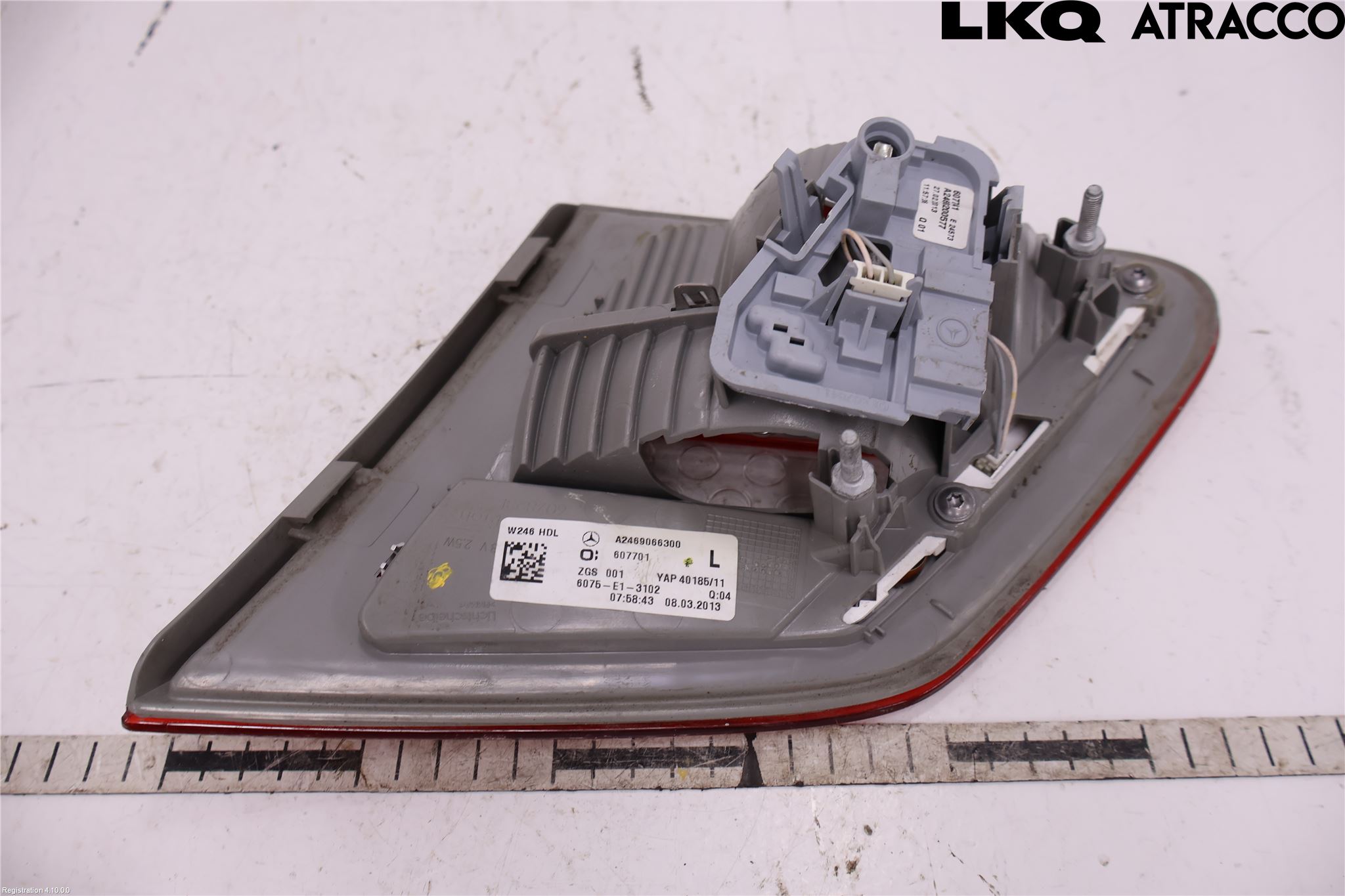 Mercedes-Benz MB B-KLASS (W246/W242) 12-19 Baklykt Venstre  På Luke(Indre