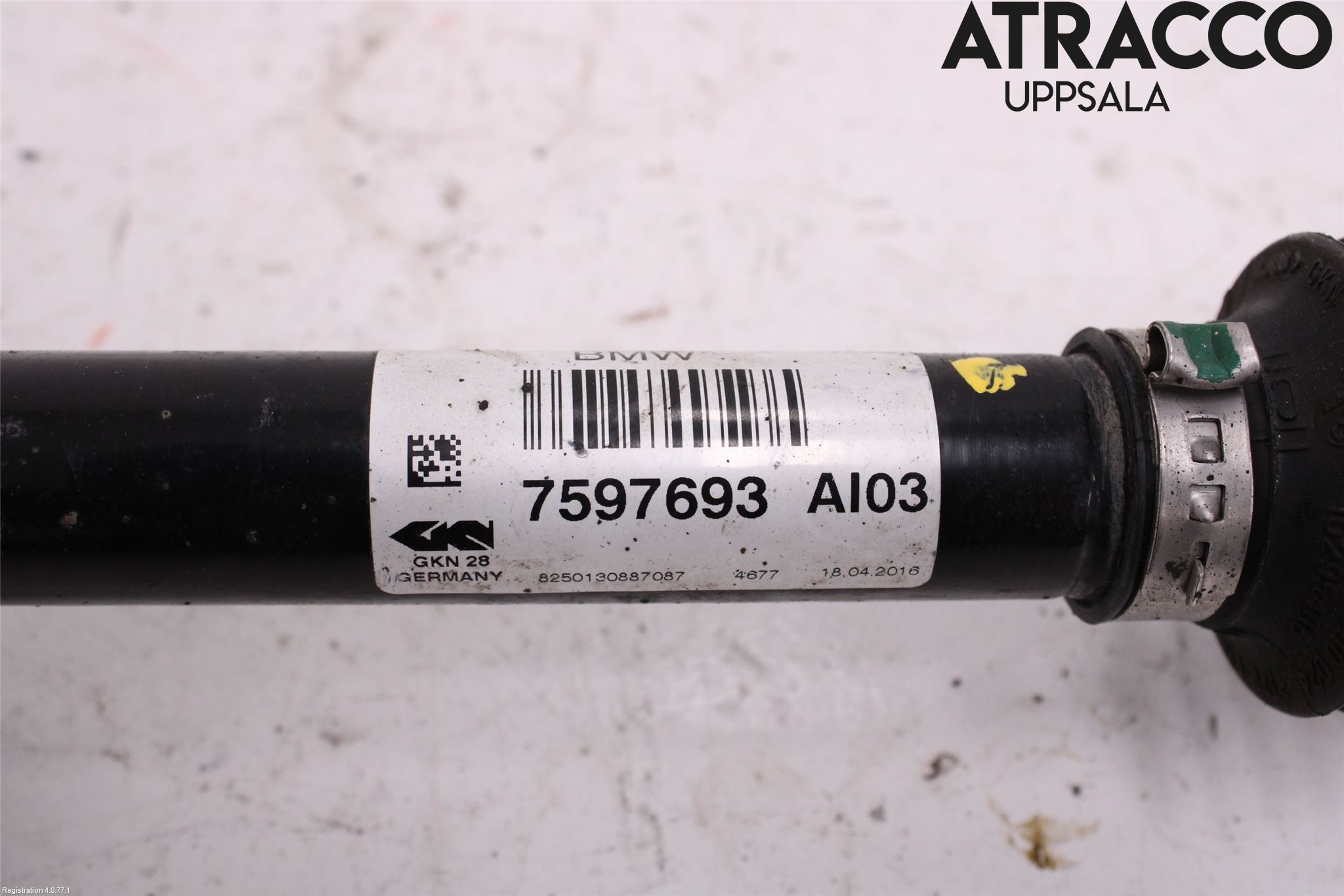BMW 1 F20/F21 11-19 Drivaksel Foran Kompl Venstre