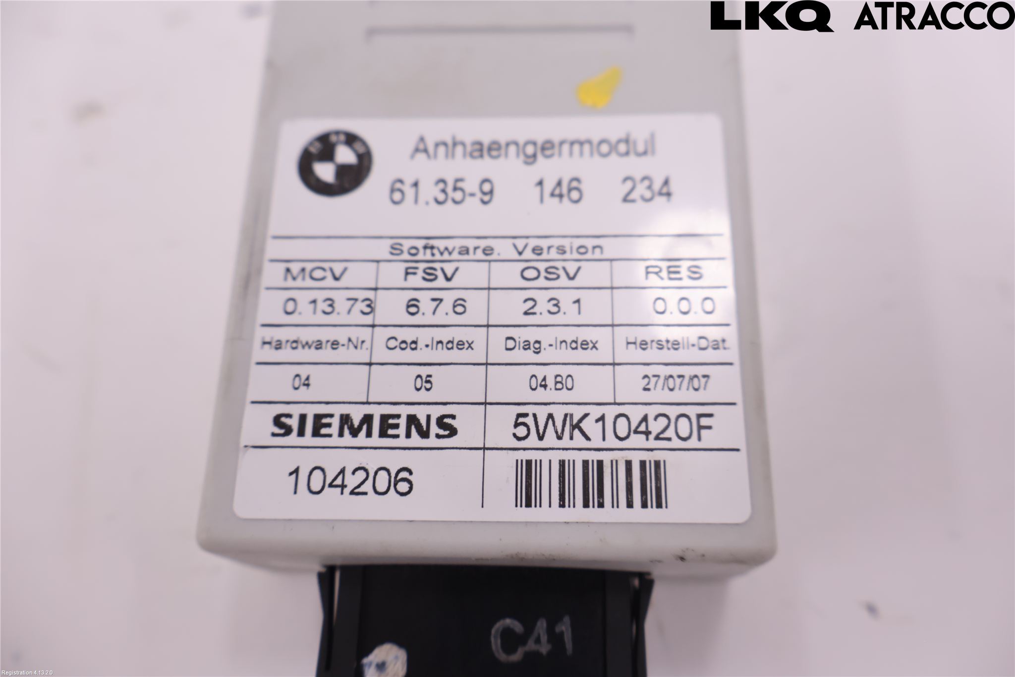 BMW 3 E90/91 SED/TOU 05-12 Styreenhet Tilhengerfeste