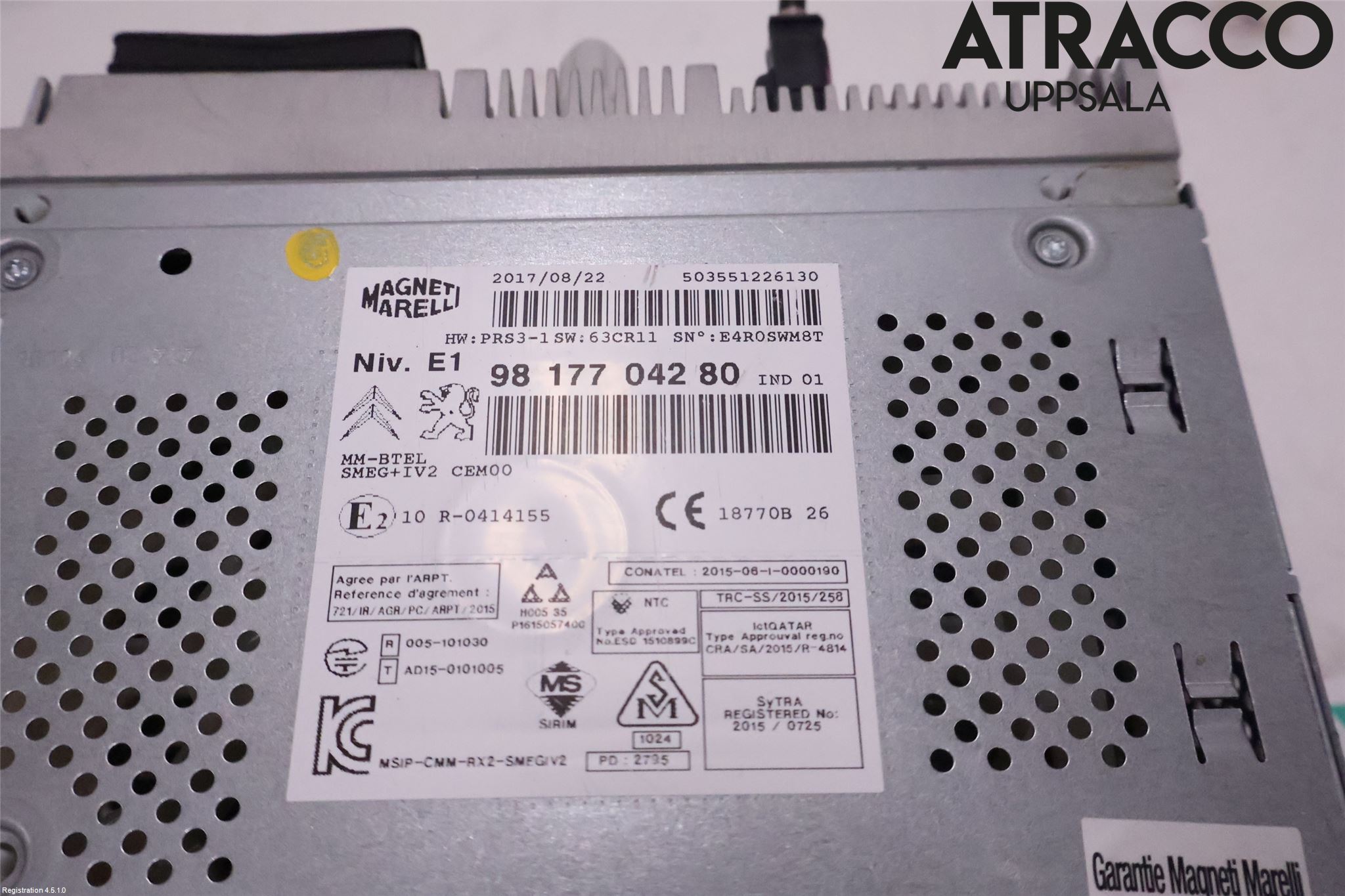 Citroen BERLINGO 08-18 Stereo Radio Med Cd