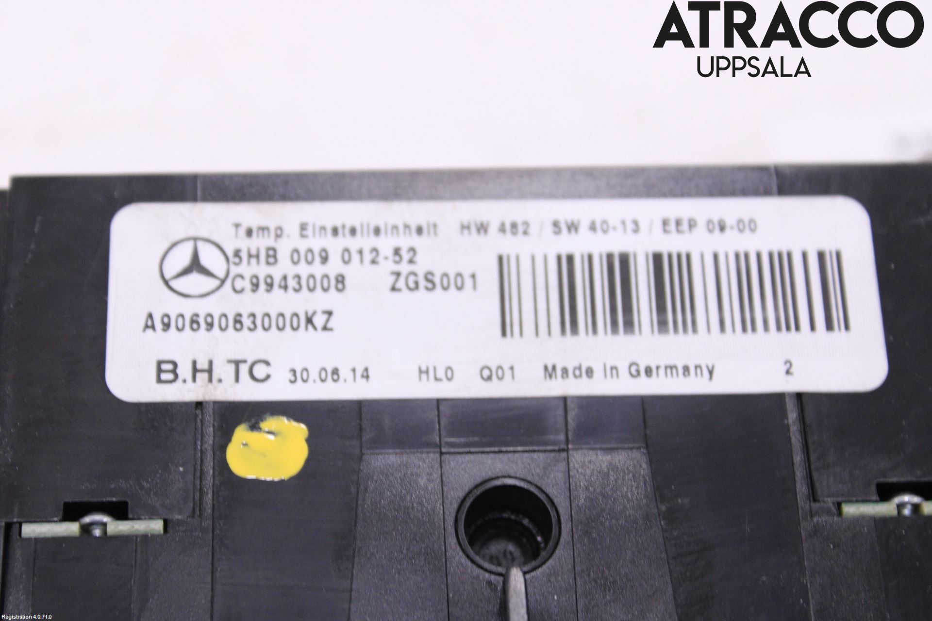 Mercedes-Benz MB SPRINTER (W906) 06-18 Varme Ac Betjening-Display