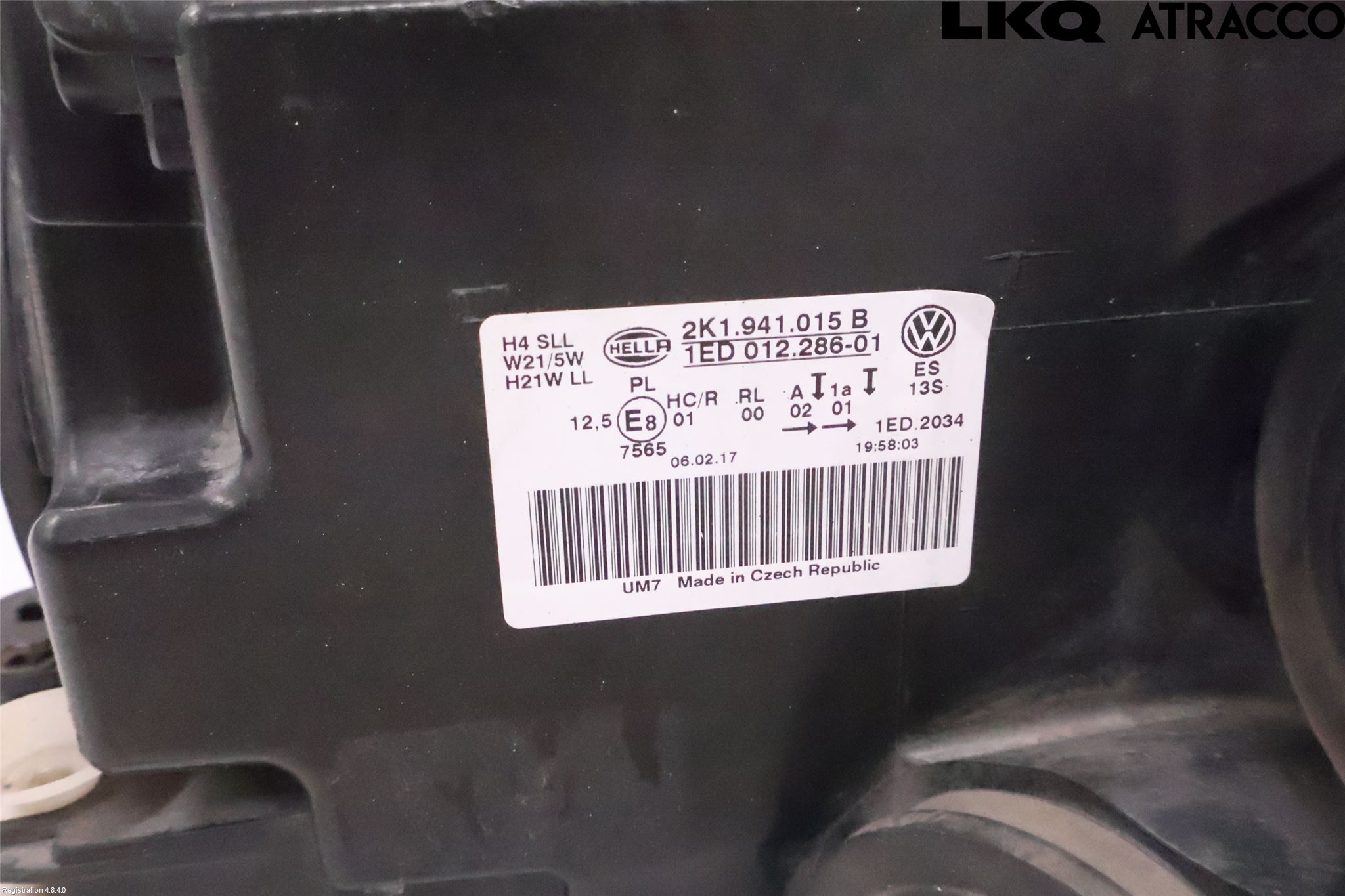 Volkswagen VW CADDY 16-20 Frontlykt Venstre