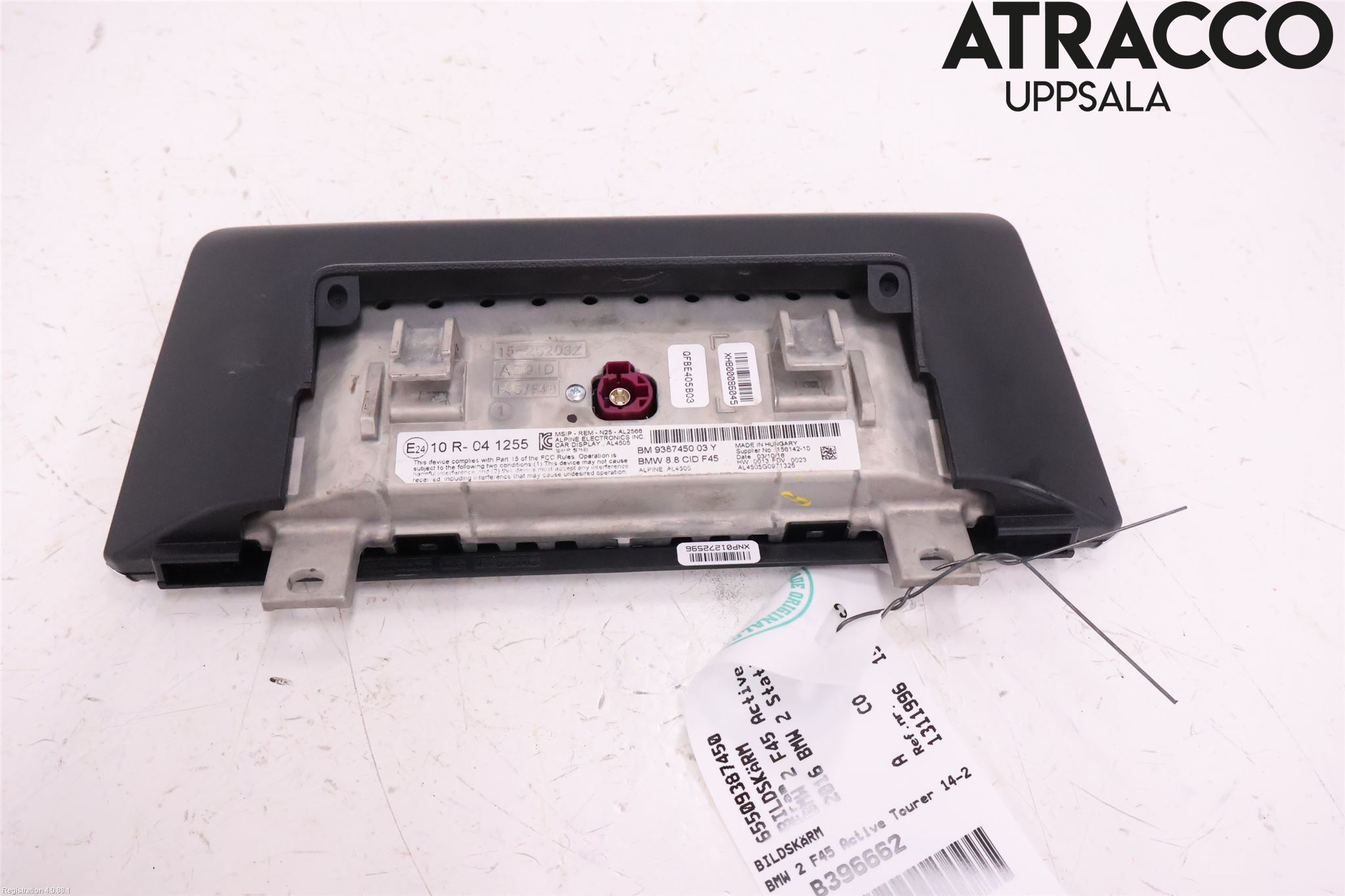 BMW 2 F45 Active Tourer 14-21 Instr Skjerm Dvd-Gps-Ac-Tlf